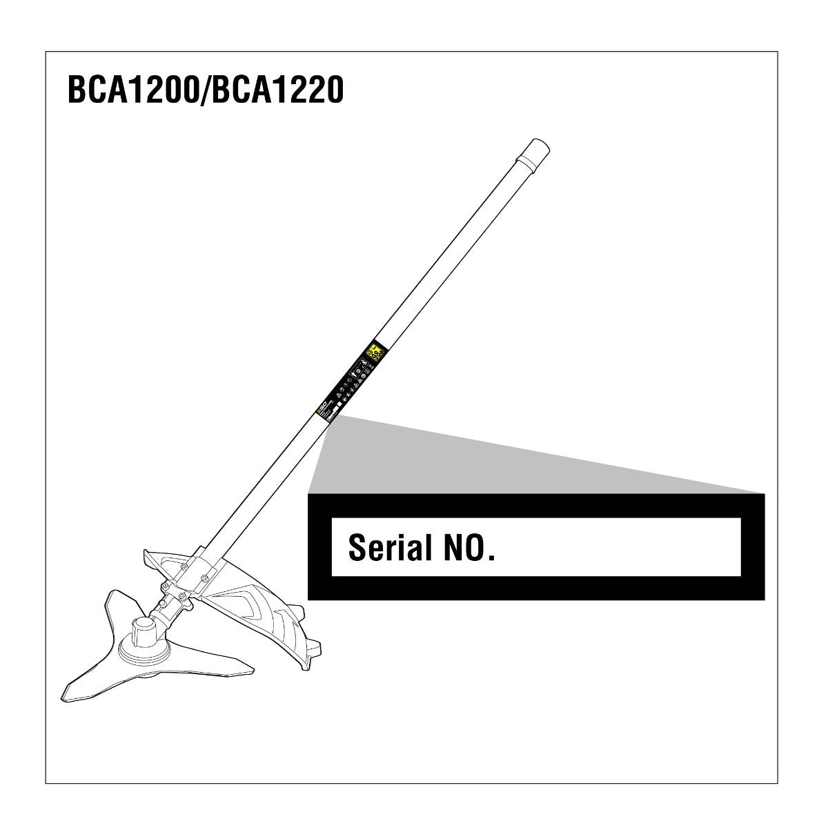 EGO BCA1220 56V POWER+ Multi-Head Carbon Fiber Brush Cutter Attachment