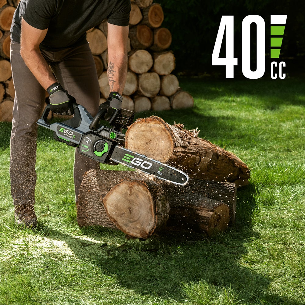 EGO CS1613 56V POWER+ 16 in. Chainsaw Kit (40CC equivlant, w/2.5Ah Battery)