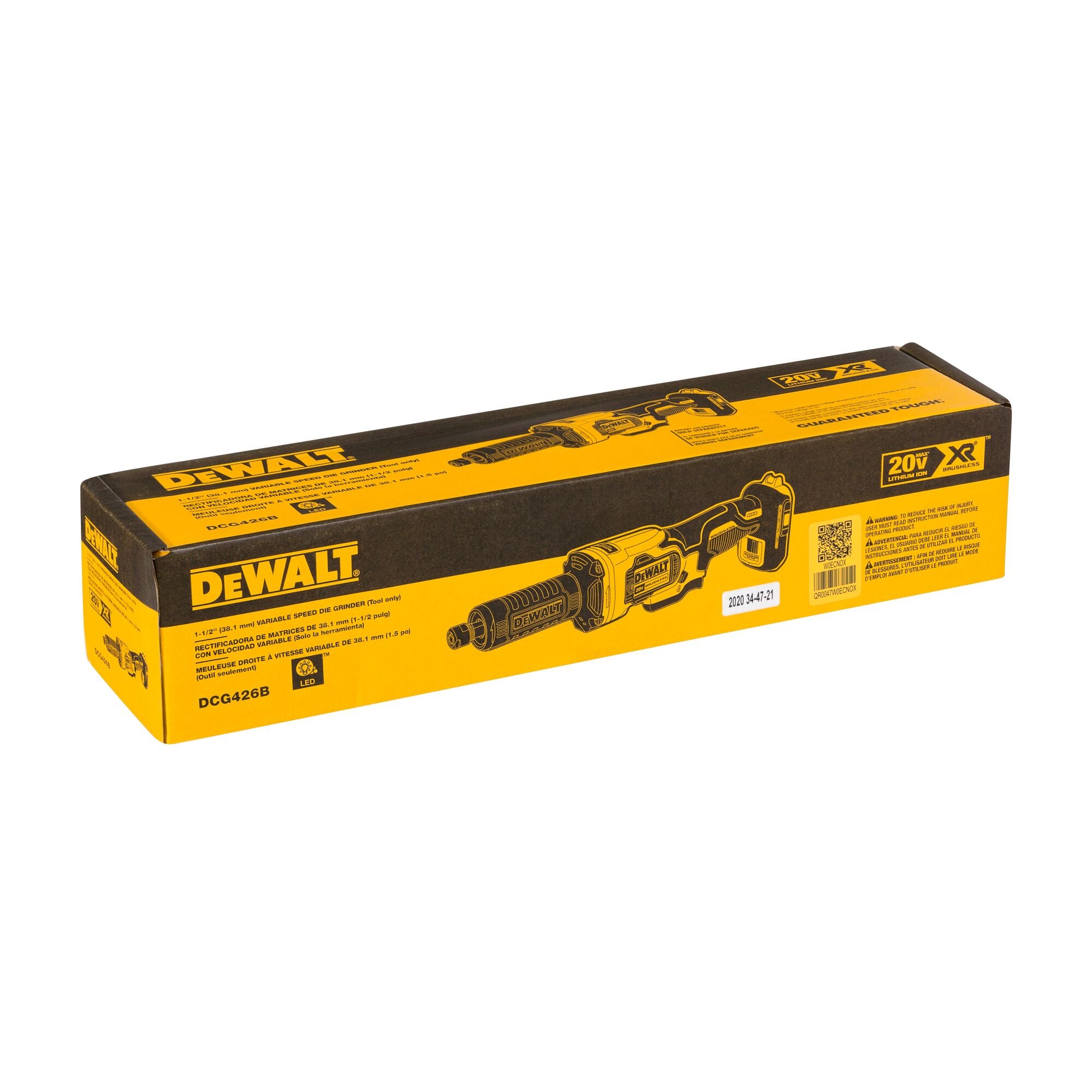 DeWalt DCG426B 20V MAX* Brushless 1-1/2-Inch (40mm) Variable Spd Cordless Die Grinder (Tool Only)