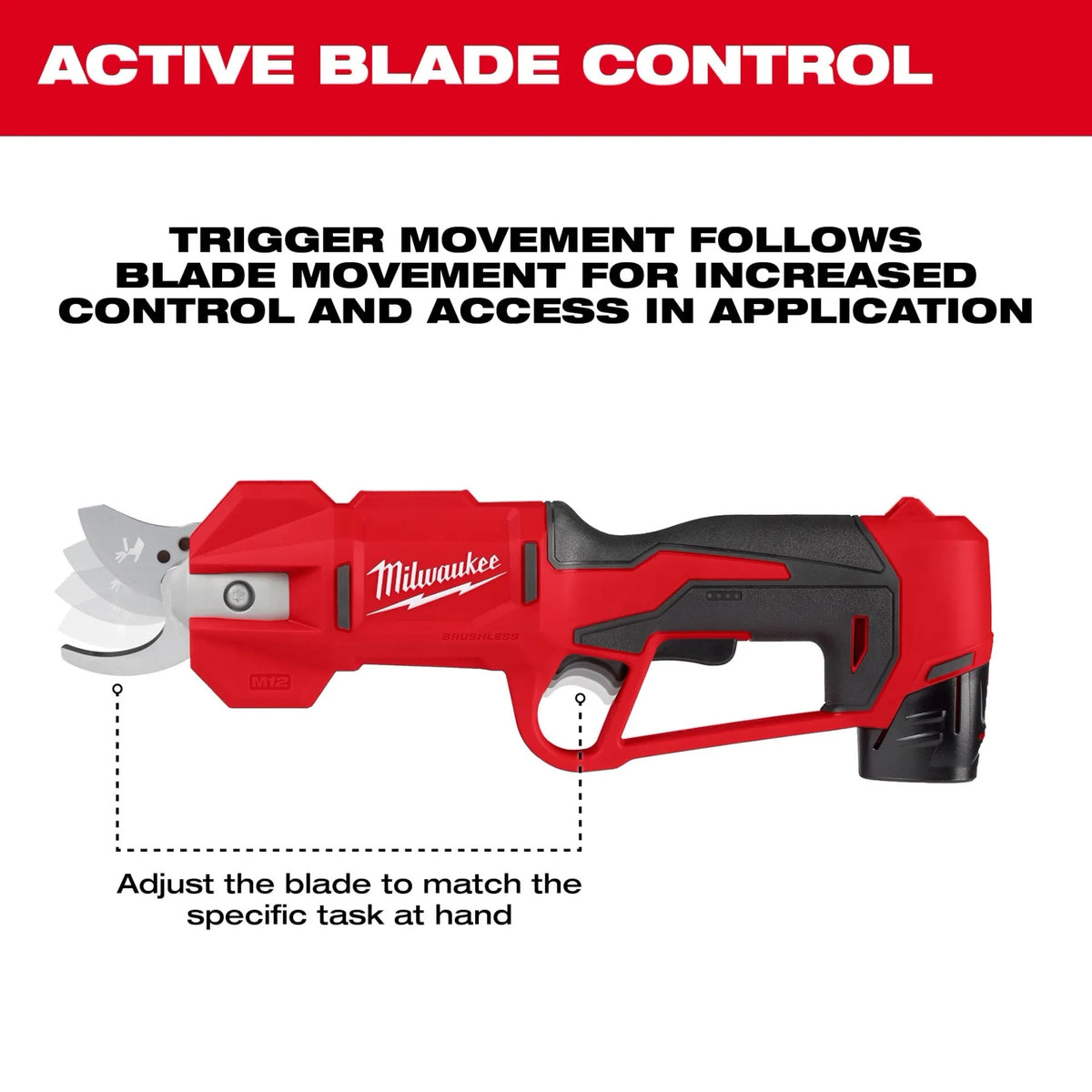 Milwaukee 2534-20 M12 Pruning Shears Bare