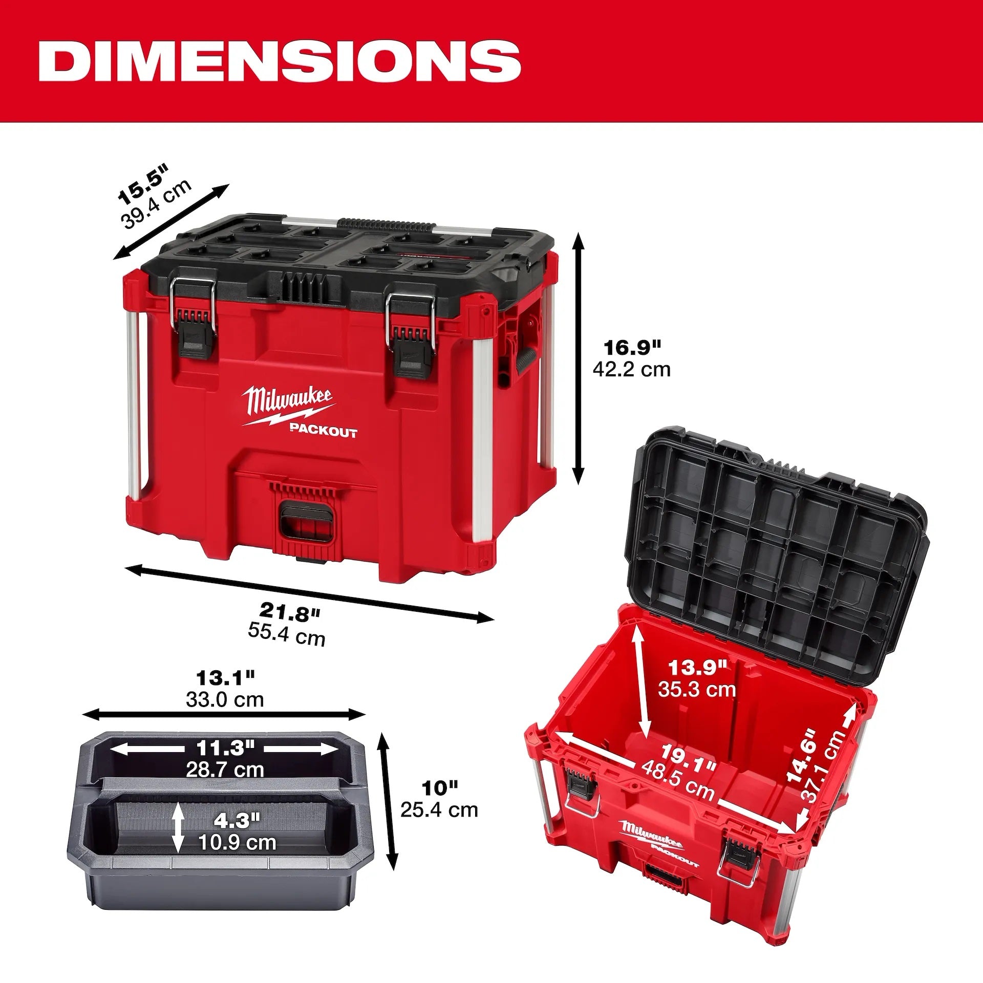 Milwaukee 48-22-8423 Packout XL Tool Box