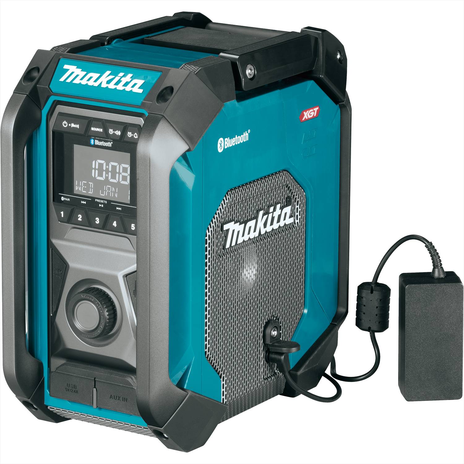 MAKITA MR006G 12/18/40V Jobsite
  Radio w/Bluetooth & USB, Tool Only