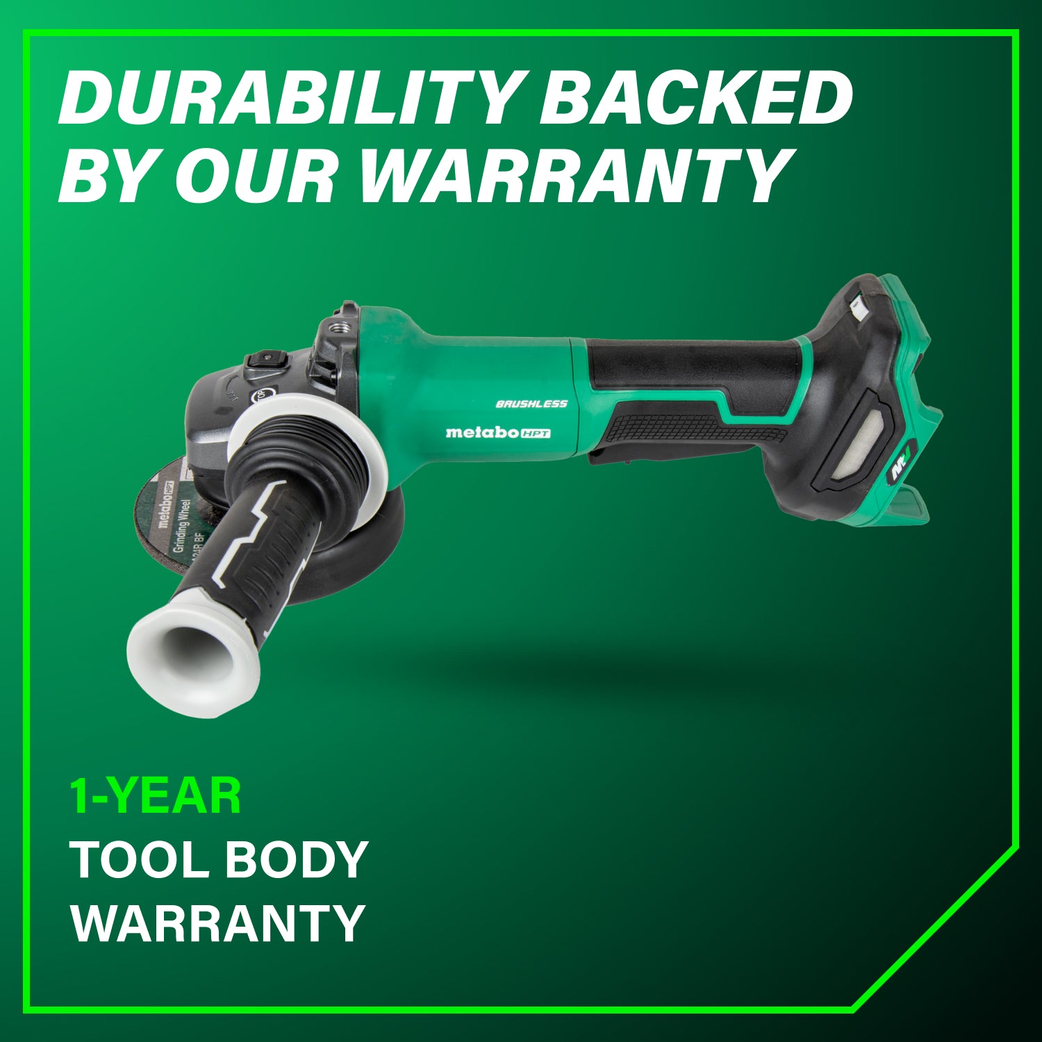METABO HPT G3615DVFQ6M  36V Vs Grinder, Paddle, Bare 4-1/2 in.-6 in.