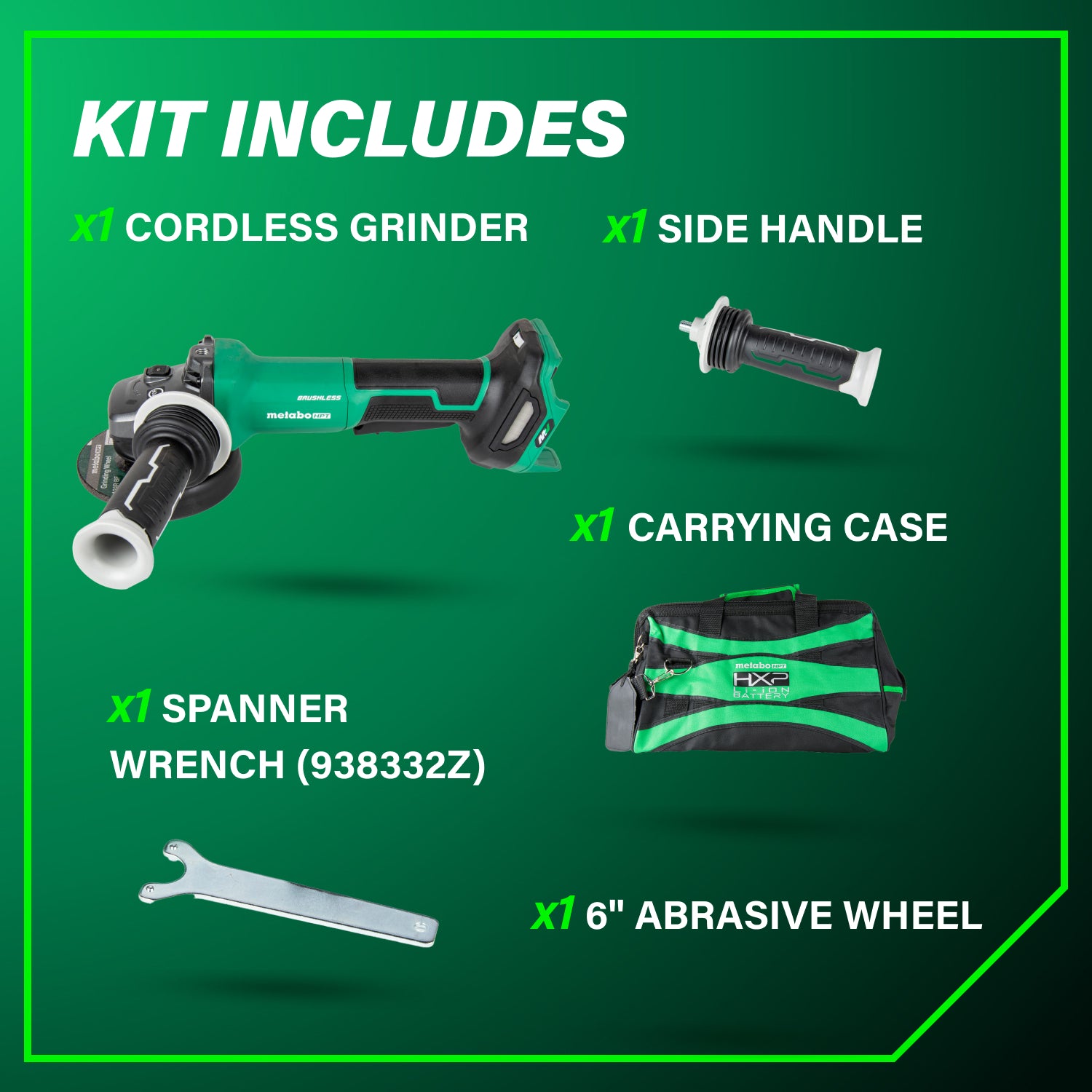 METABO HPT G3615DVFQ6M  36V Vs Grinder, Paddle, Bare 4-1/2 in.-6 in.