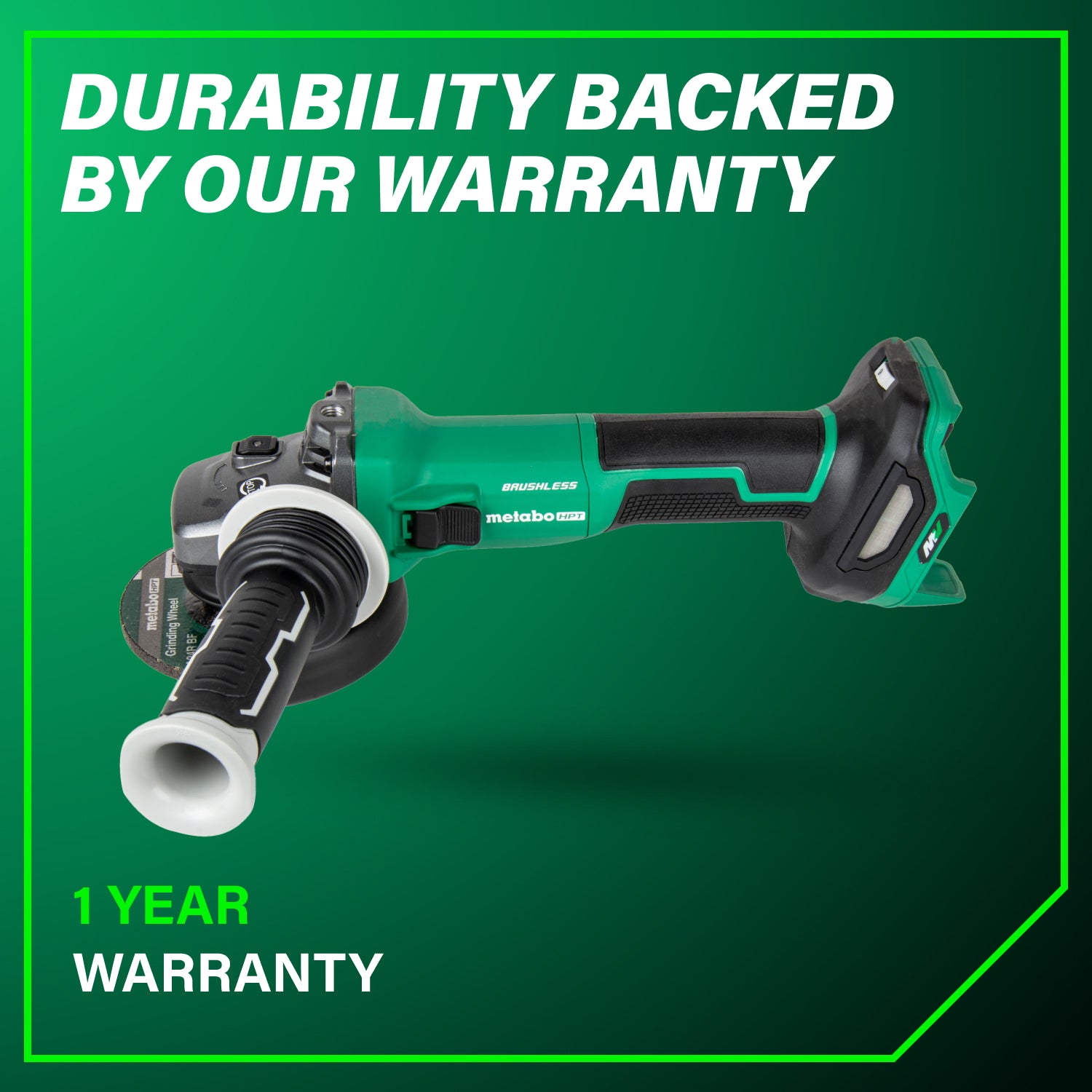 METABO HPT G3612DVEQ6M 36V Vs Grinder, Slide, Bare 4-1/2 in.