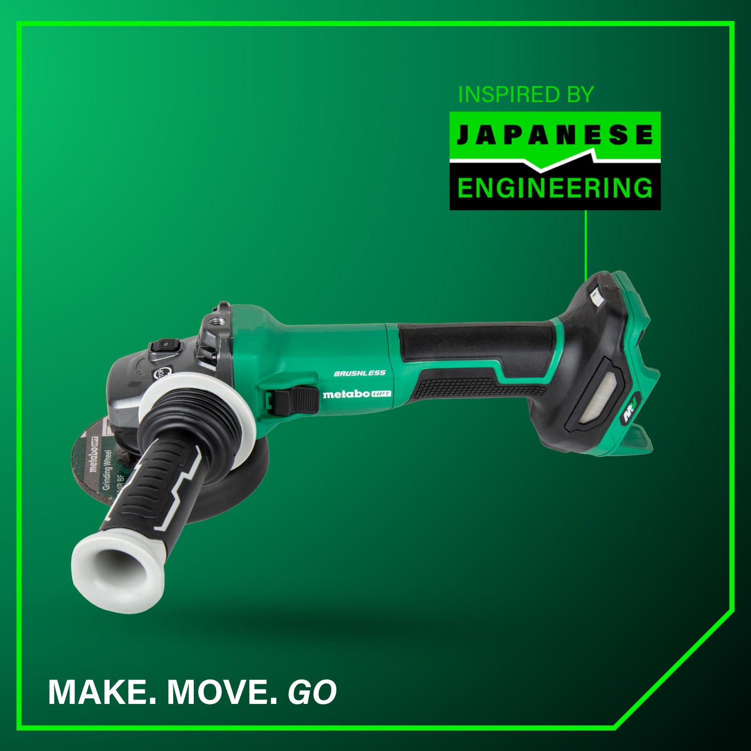 METABO HPT G3612DVEQ6M 36V Vs Grinder, Slide, Bare 4-1/2 in.