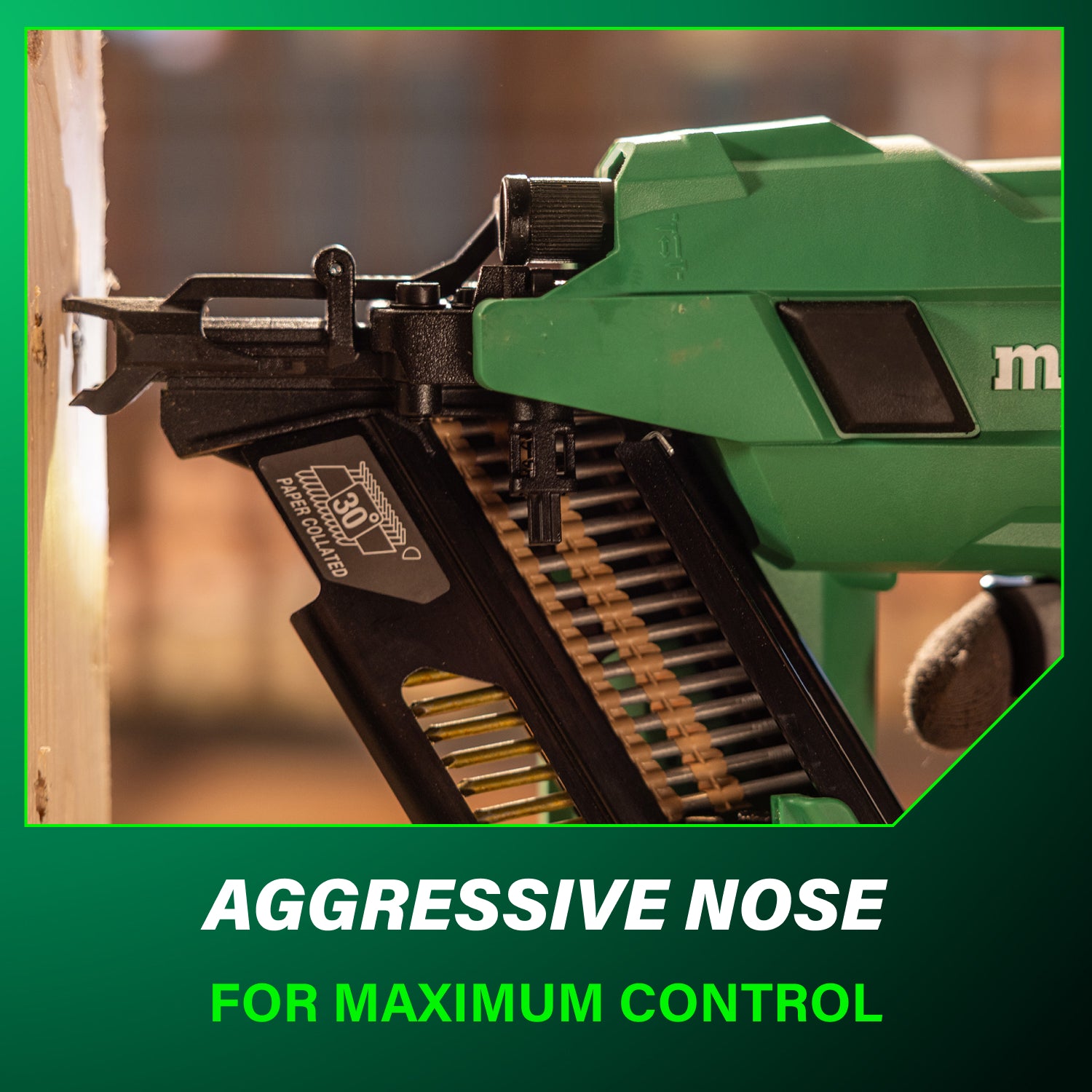 Metabo HPT NR1890DCAM 18V MultiVolt Cordless 30 Degree 3-1/2 in. Paper Tape Framing Nailer (1x4.0Ah)