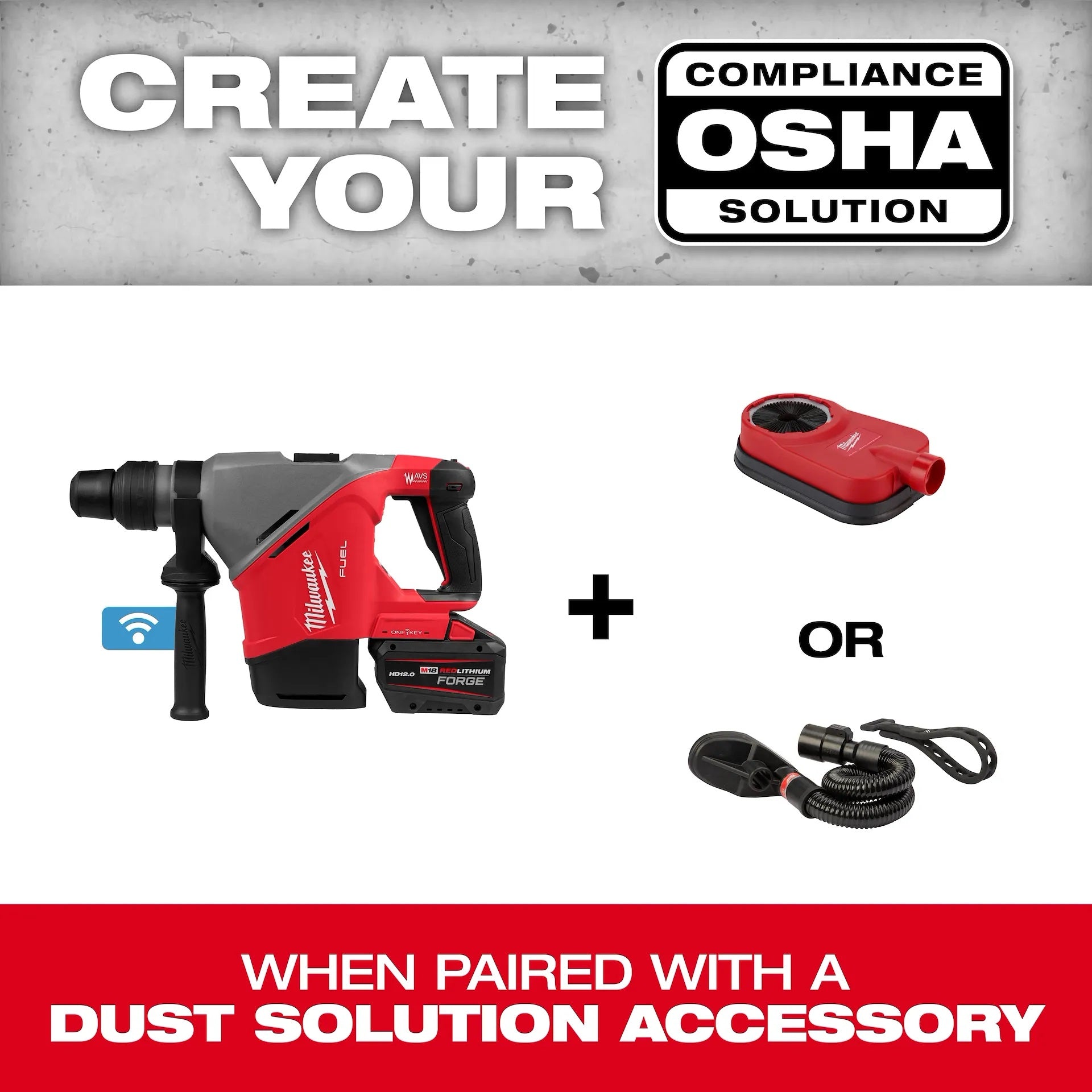 Milwaukee 2917-22HD M18 FUEL™ 1-9/16 in. SDS Max Rotary Hammer Kit w/ ONE KEY™