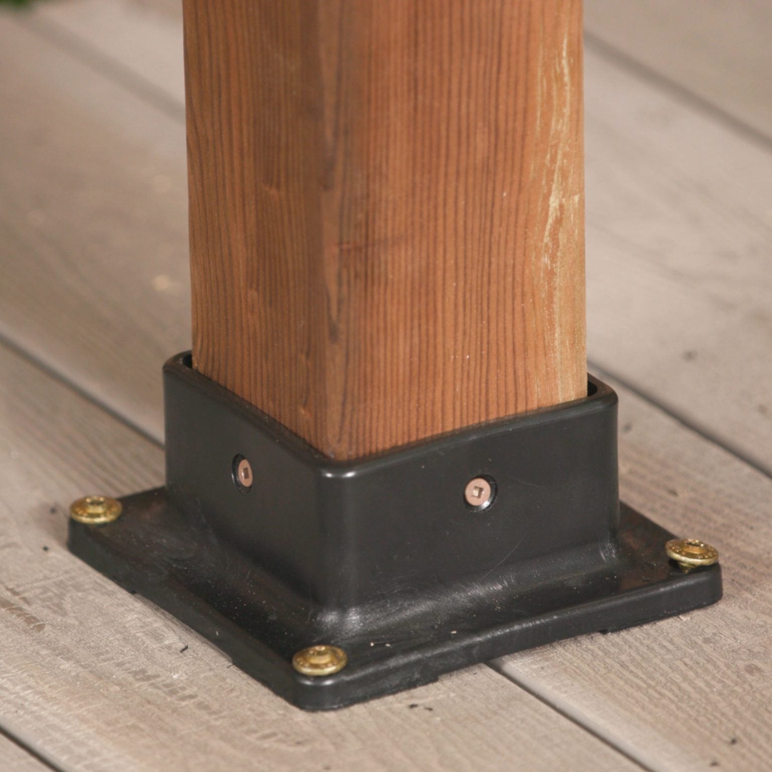 4 in. x 4 in. Plastic Post Base Anchor