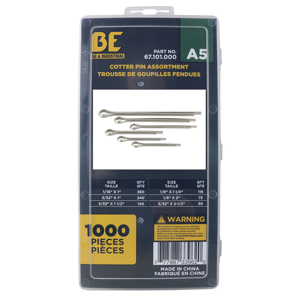 Braber 67.101.000 Cotter Pin Assort 1000Pcs