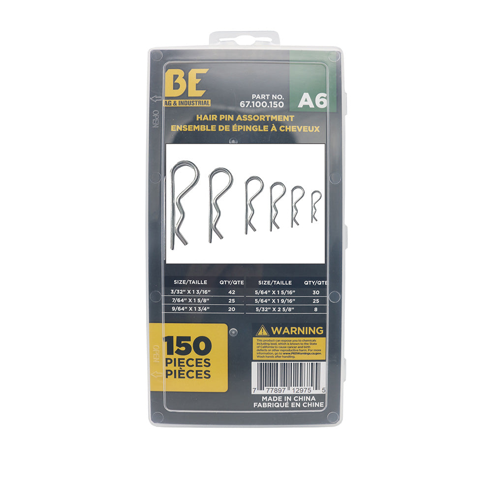 Braber 67.100.150 Hair Pin Assort. 150Pcs