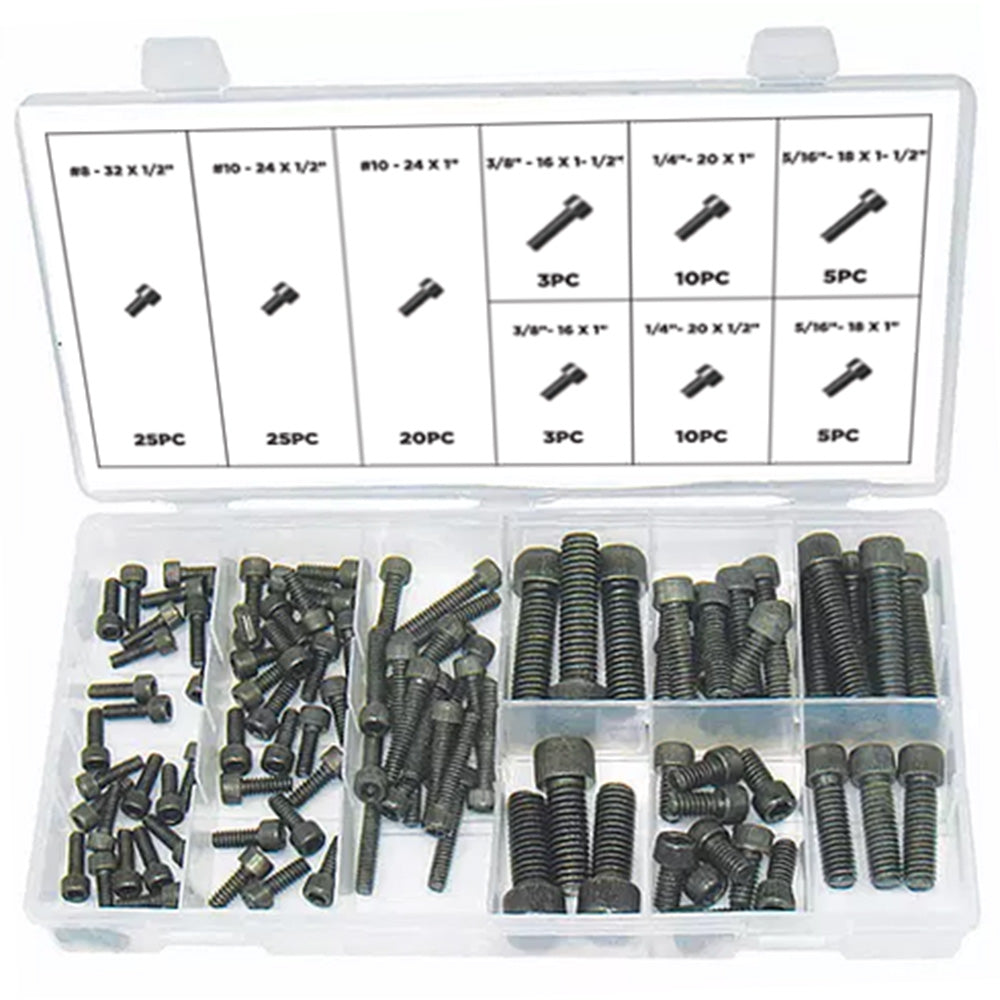 Braber 67.100.106 Allen Cap Screw Asst 106Pcs