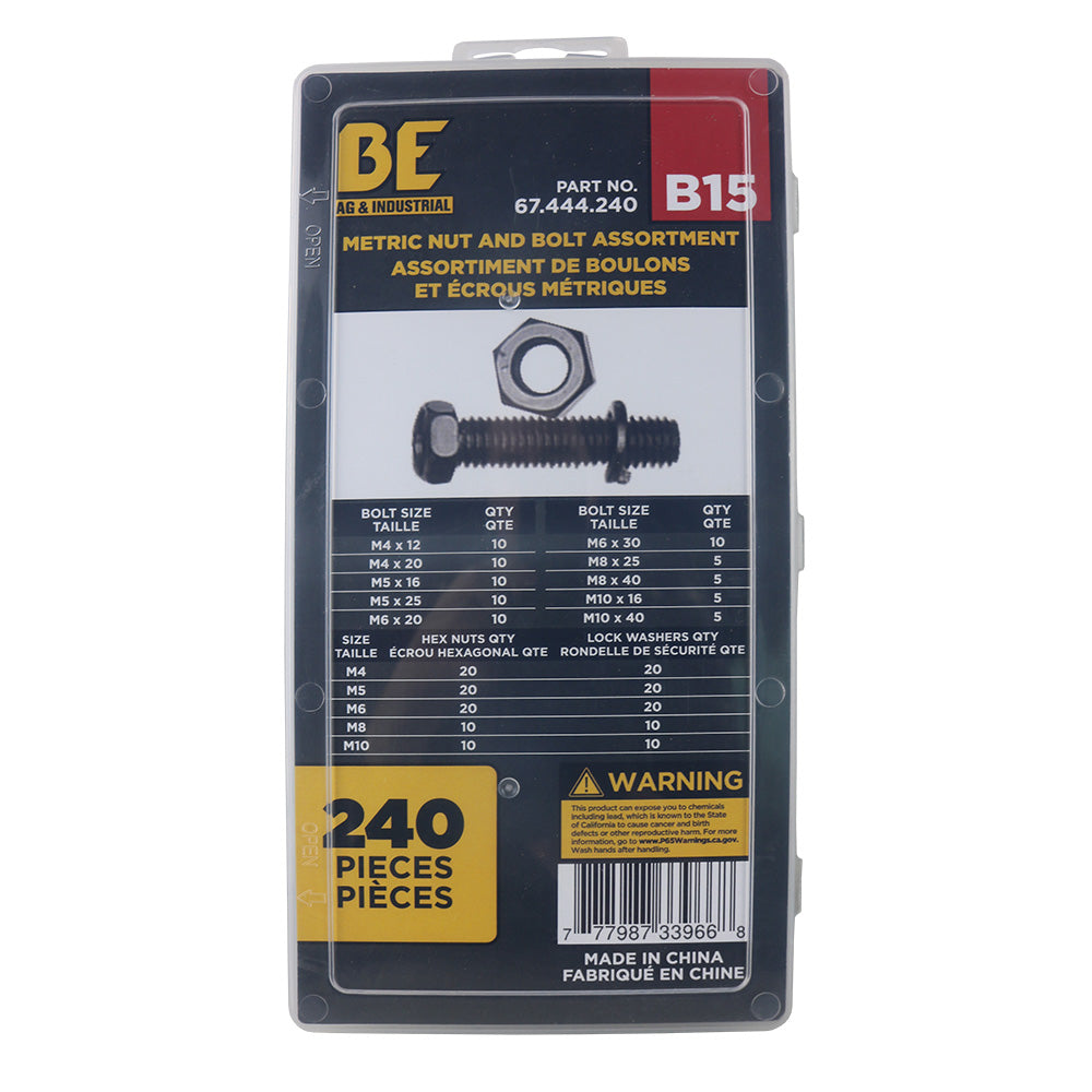 Braber 67.444.240 Metric Nut And Bolt Assortment