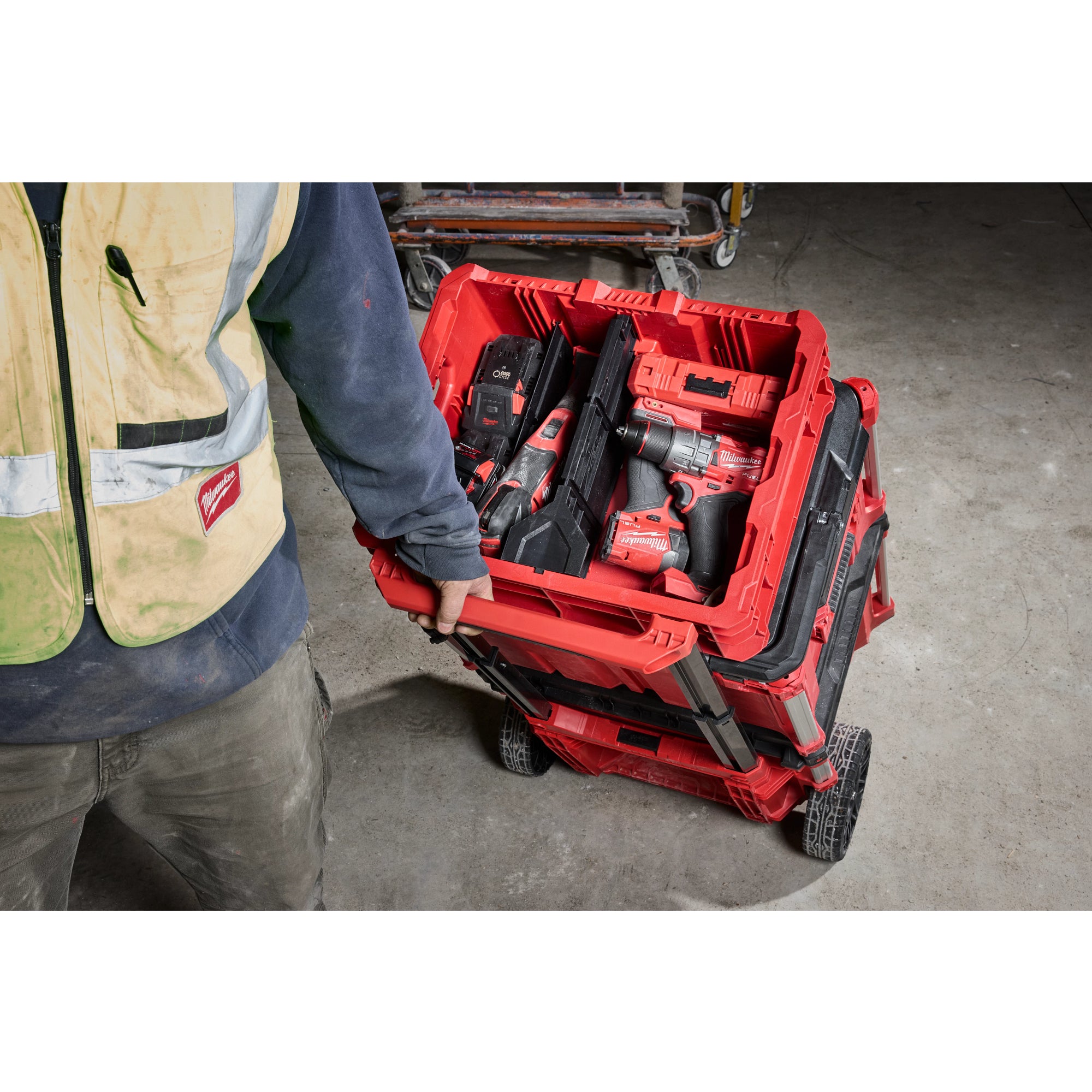Milwaukee 48-22-8438 Packout Tool Box Low-Profile Crate