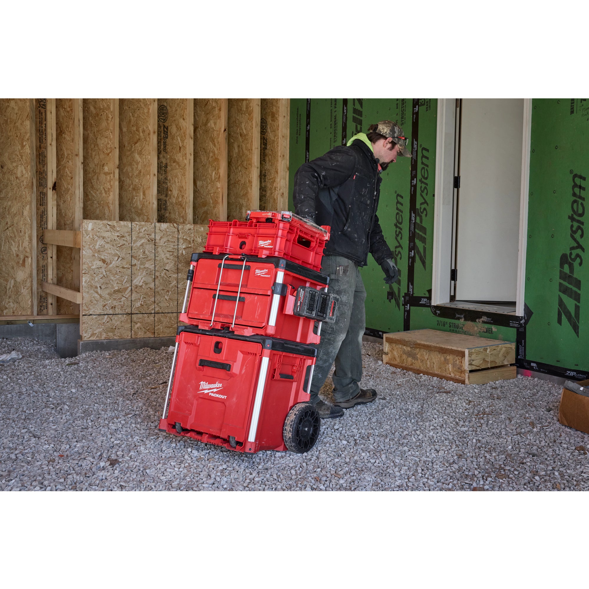 Milwaukee 48-22-8438 Packout Tool Box Low-Profile Crate