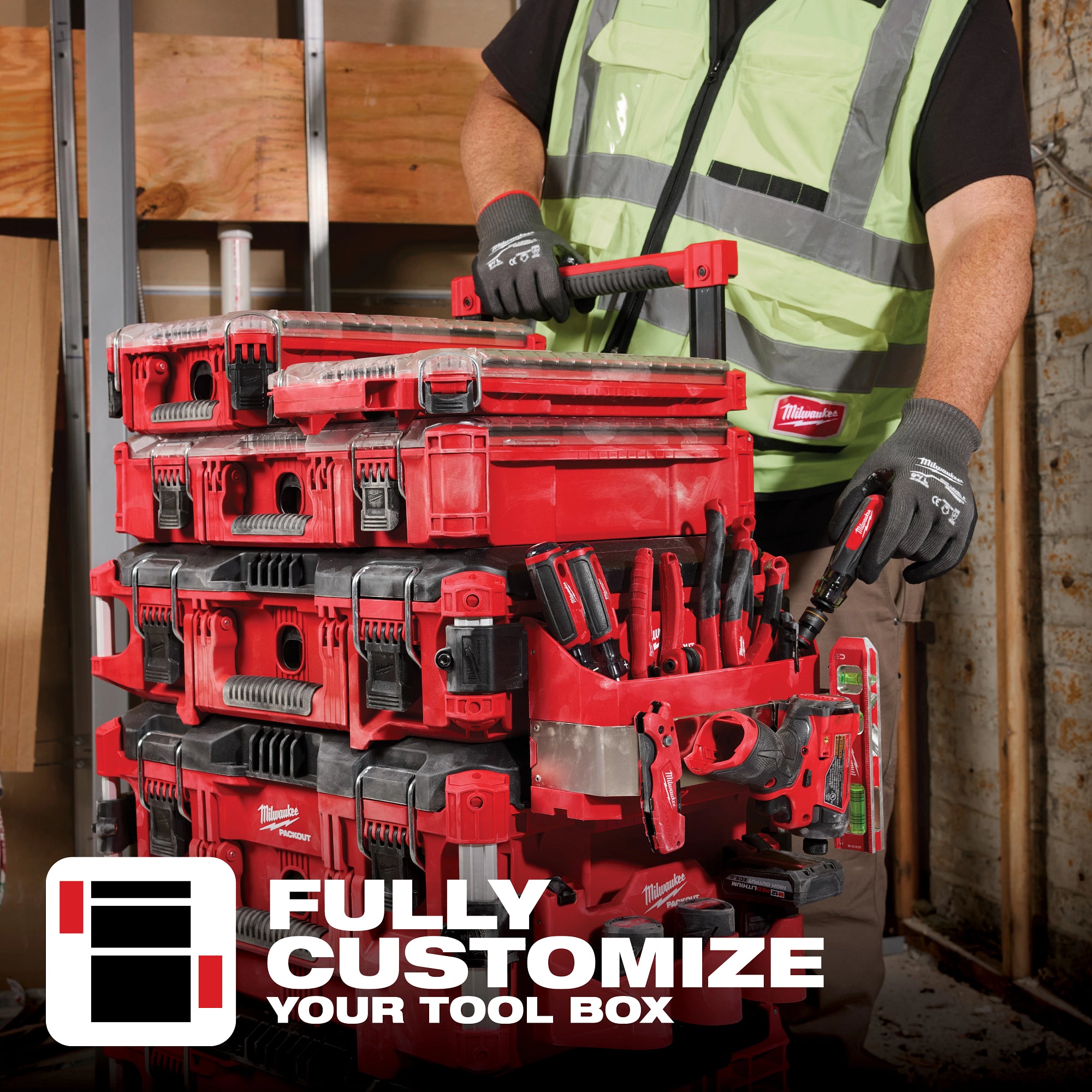 Milwaukee 48-22-8602 Packout Tool Box Caddy Attachment