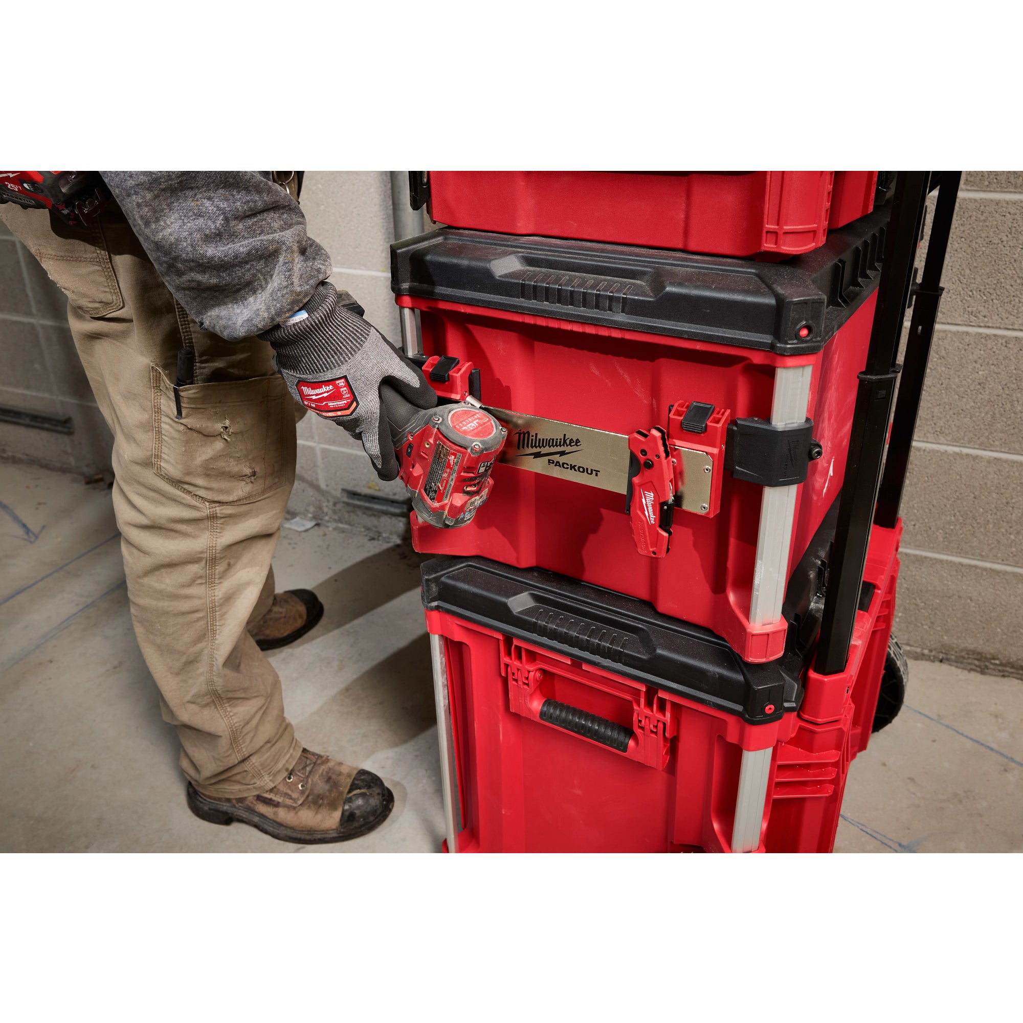 Milwaukee 48-22-8609 Packout Tool Box Belt Clip Rack Attachment