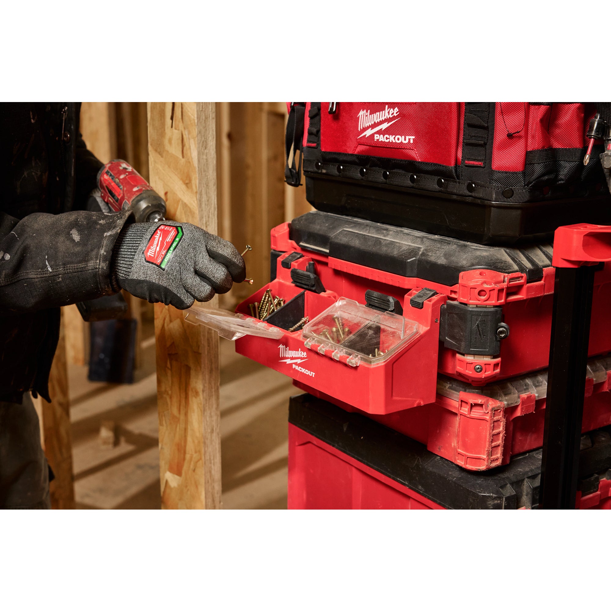 Milwaukee 48-22-8610 Packout Tool Box 2-Bin Attachment