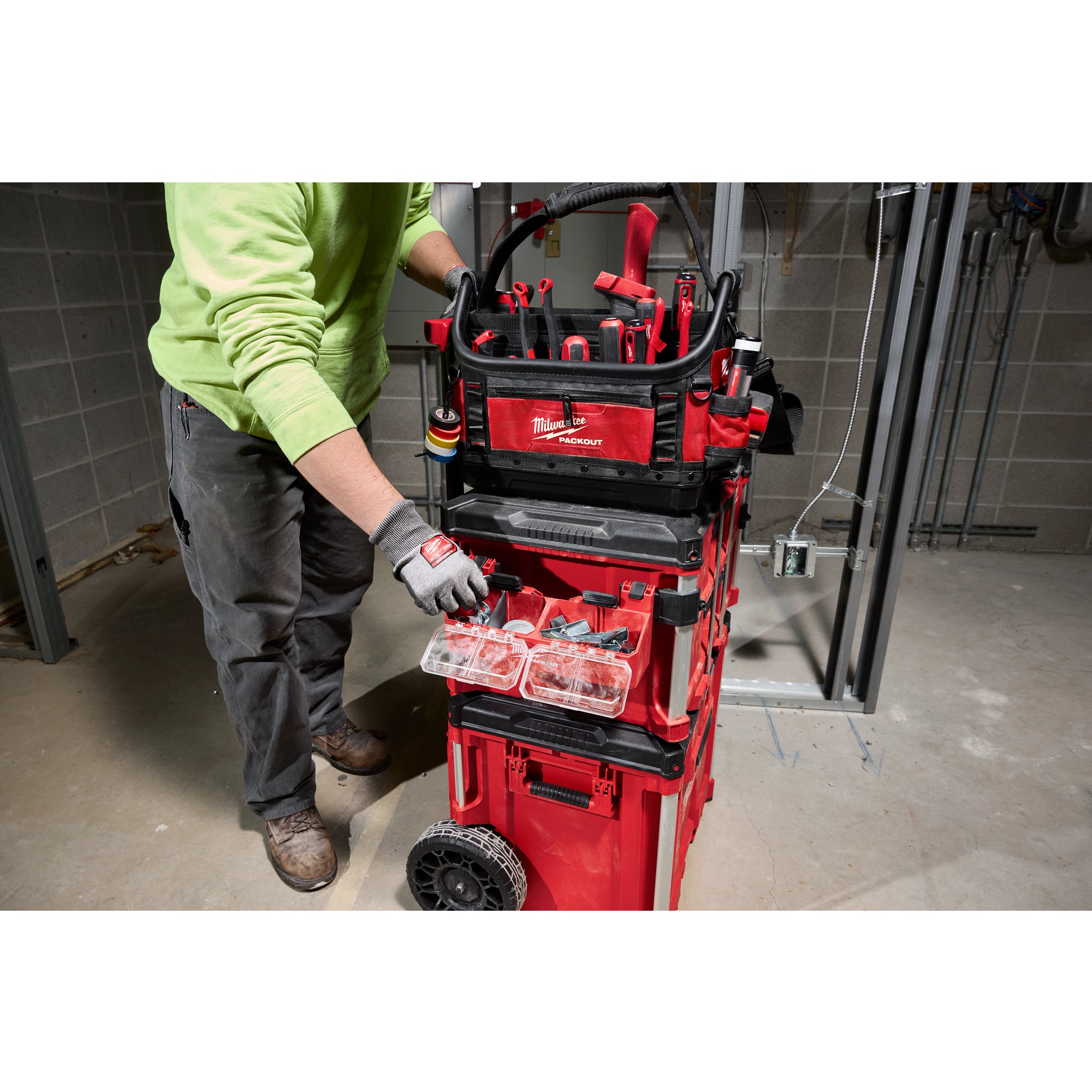 Milwaukee 48-22-8610 Packout Tool Box 2-Bin Attachment