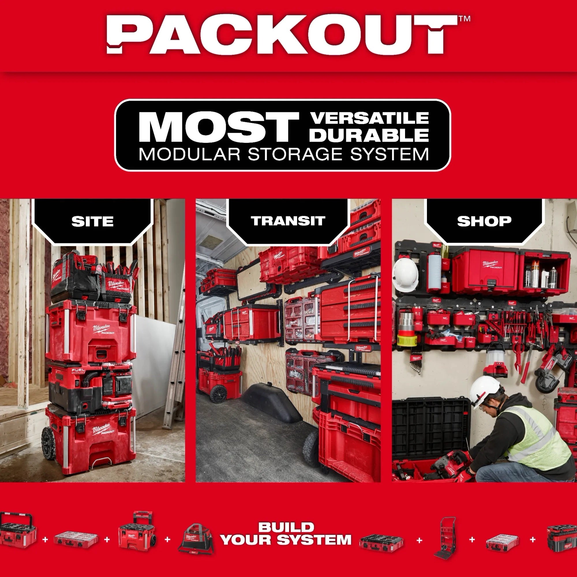 Milwaukee 48-22-8497 Packout Tool Box Wall Mount Plate