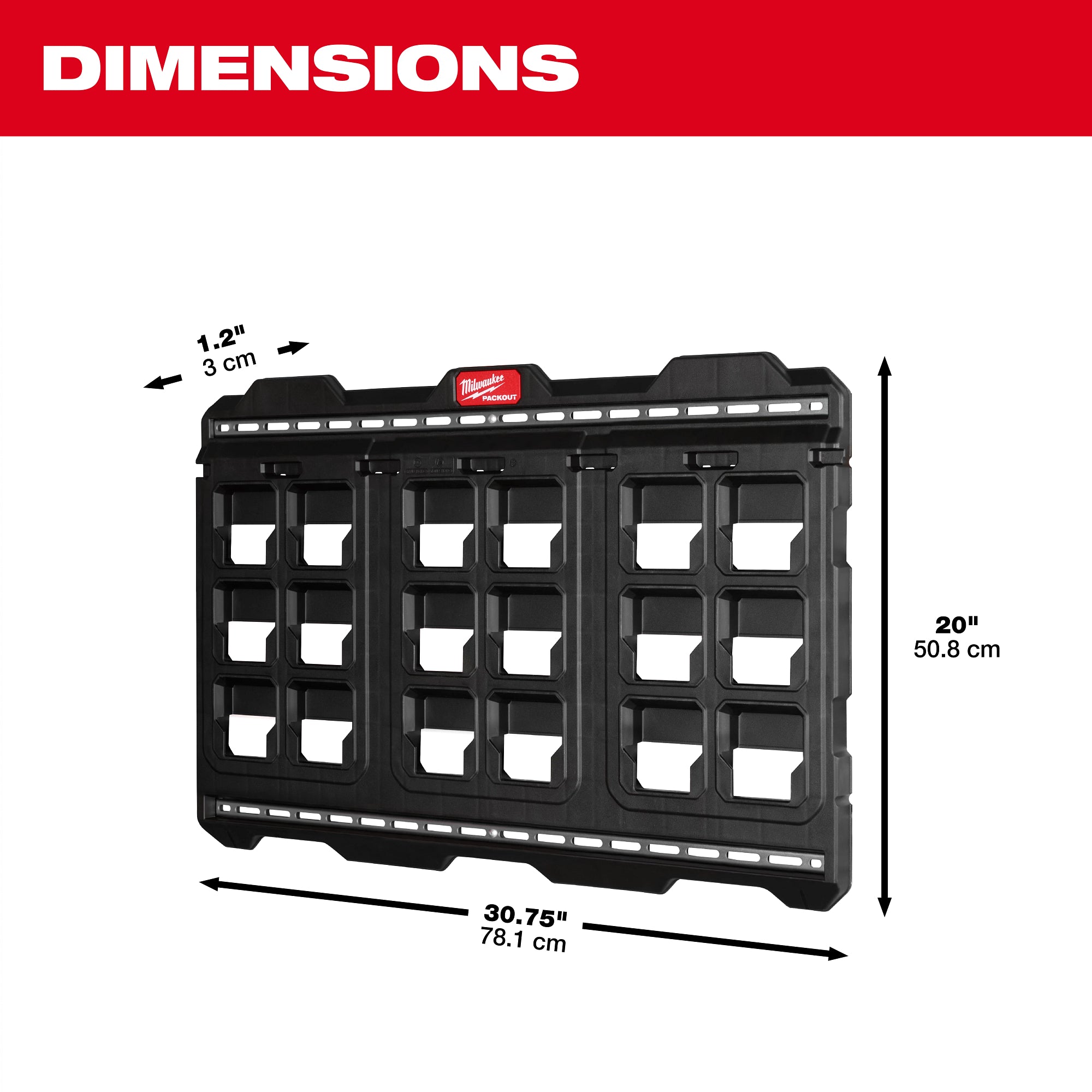 Milwaukee 48-22-8497 Packout Tool Box Wall Mount Plate