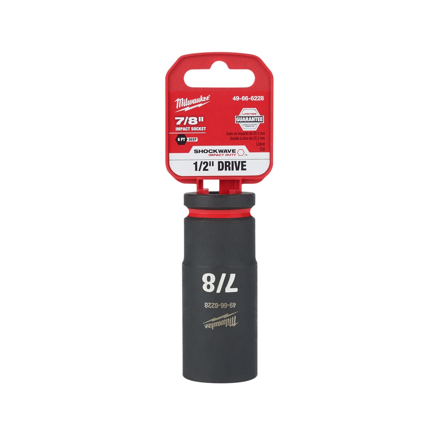 Milwaukee 49-66-6228 Deep Impact Socket 1/2 in.Dr X 7/8 in.