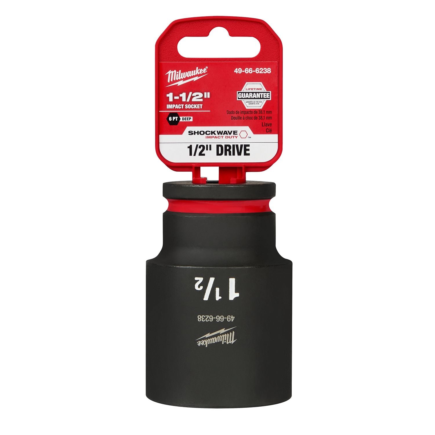 Milwaukee 49-66-6233 Deep Impact Socket 1/2 in.Dr X 1-3/16 in.