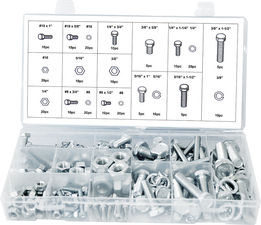 Braber 67.100.240 Sae Nut And Bolt Assortment