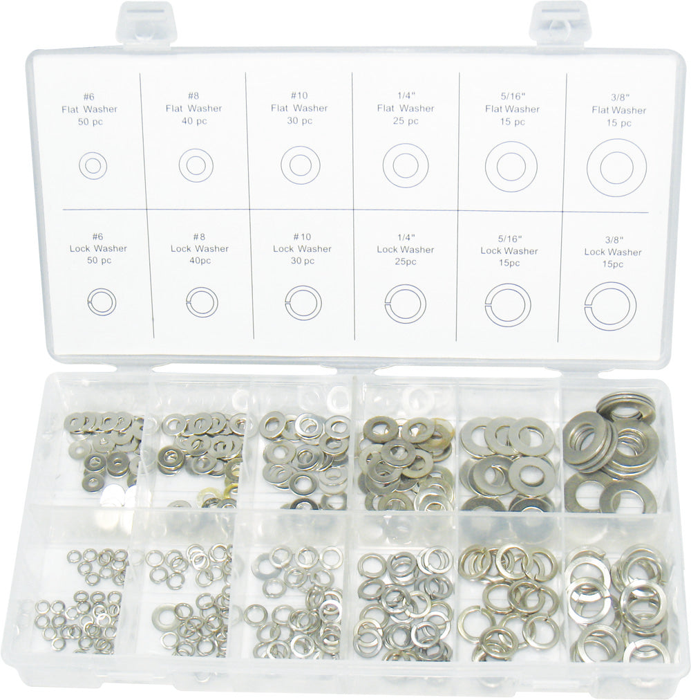 Braber 67.100.350 Sae Flat And Lock Washer Assortment