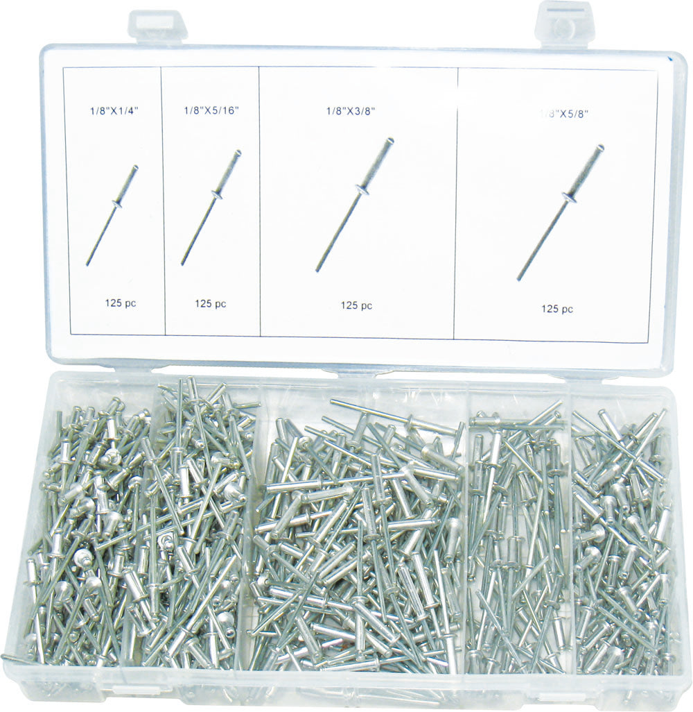 Braber 67.100.500 Sae Aluminum Rivet Assortment