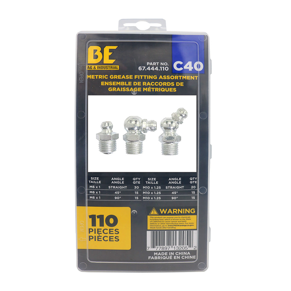 Braber 67.444.110 Metric Grease Fitting Assortment