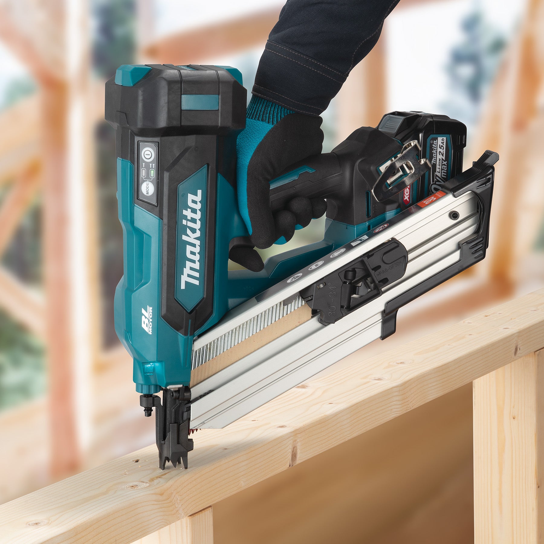 MAKITA
  BN001GZ01 40V Max XGT Brushless 3-1/2 in. Framing Nailer, 30-34° Clipped
  Head, Tool Only
