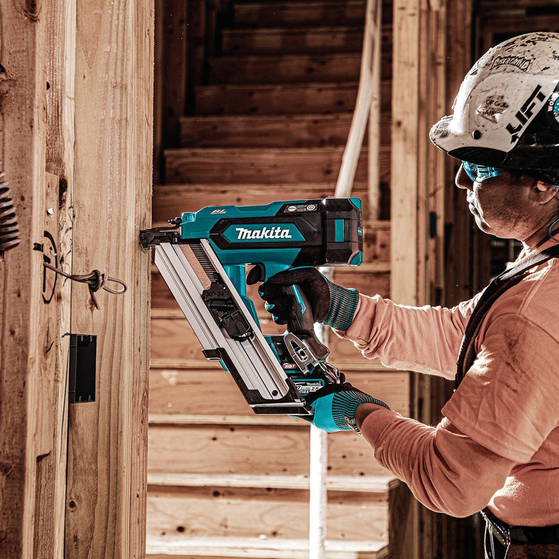 MAKITA
  BN001GZ01 40V Max XGT Brushless 3-1/2 in. Framing Nailer, 30-34° Clipped
  Head, Tool Only