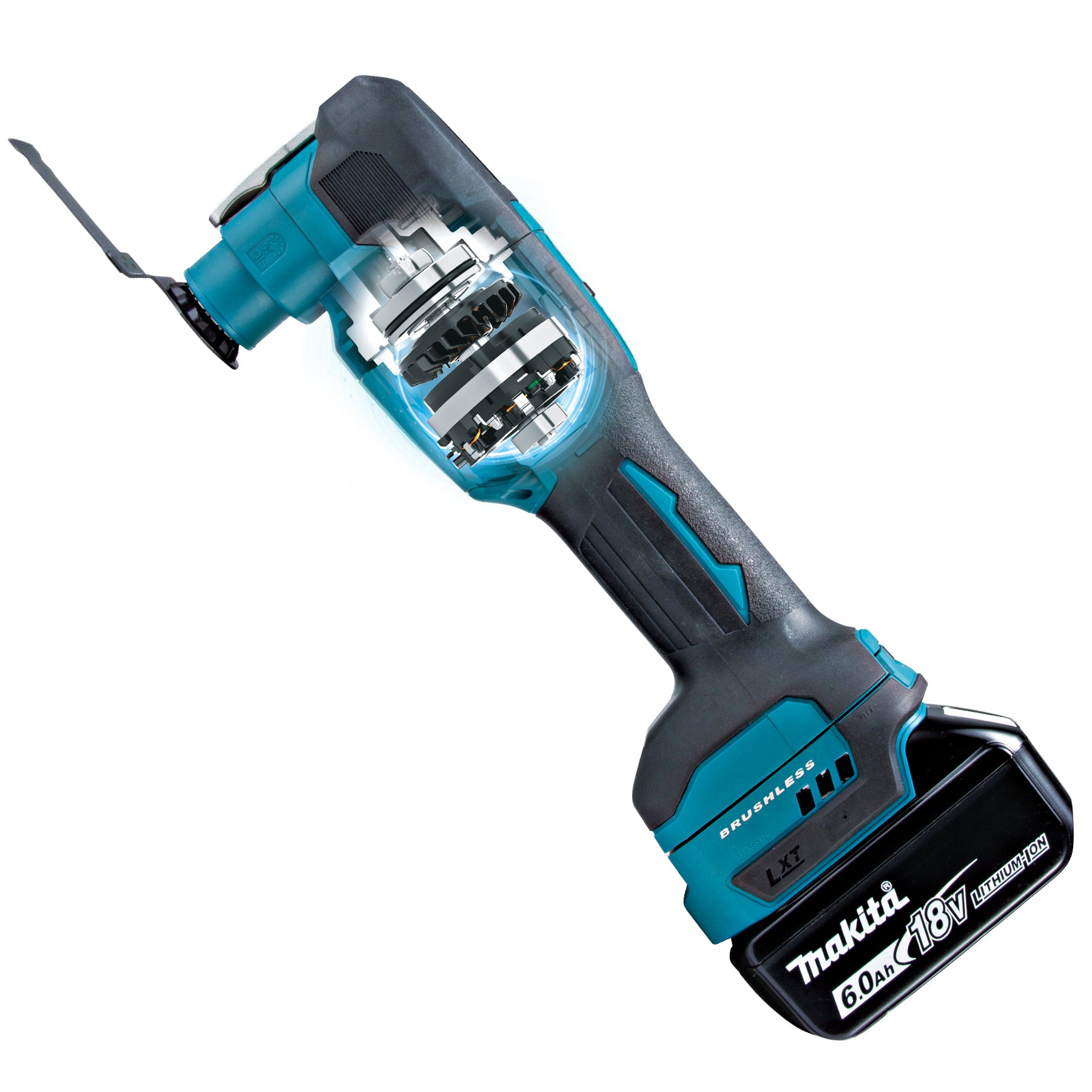 MAKITA DTM53ZX3 18V LXT Brushless Tool-less Multi Tool, Tool Only