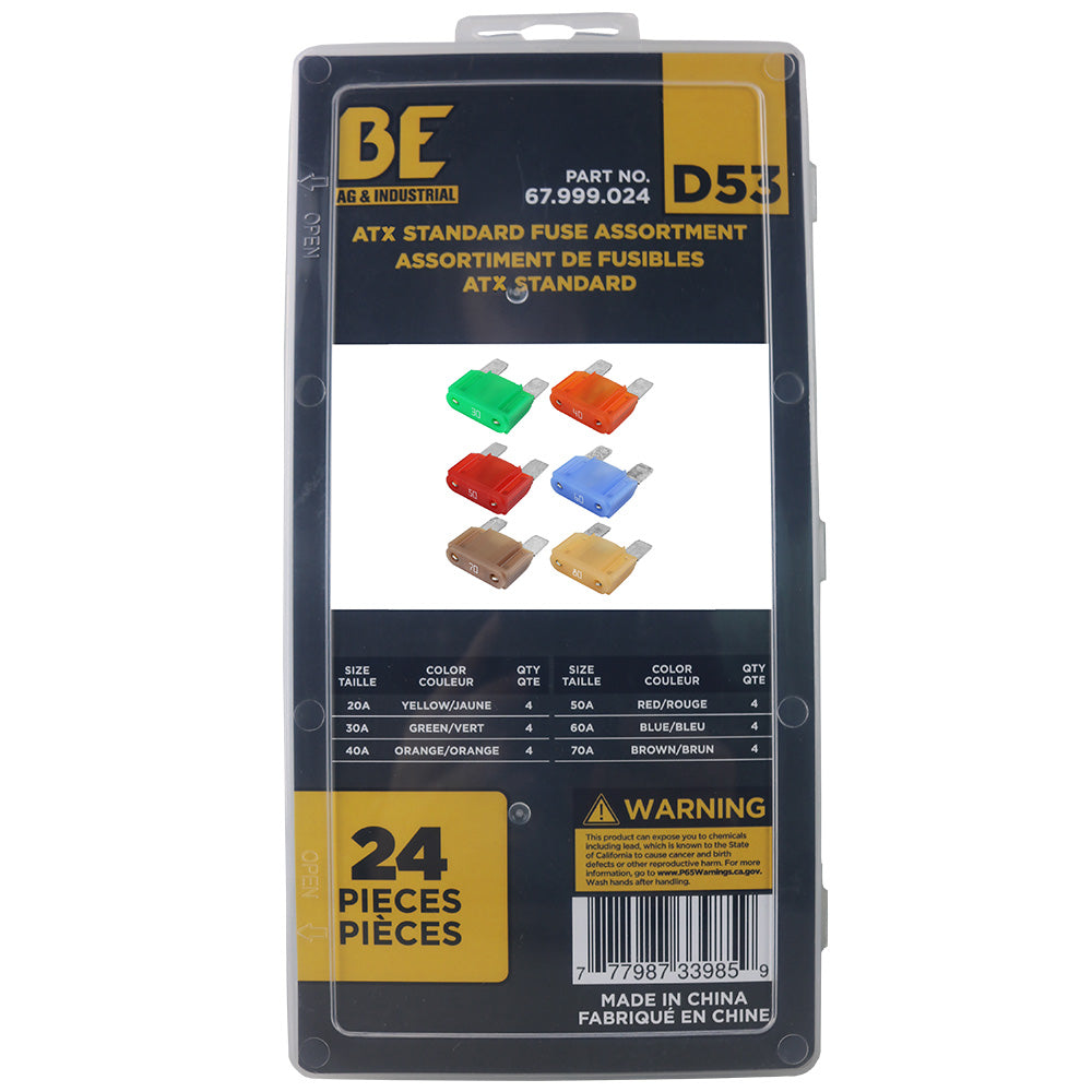 Braber 67.999.024 Kit, Fuse Maxi Atx 24Pc