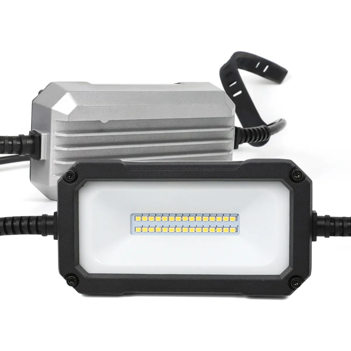 Industrial LED String Lights 5-Head 100W 16/3 AWG 50ft IP54