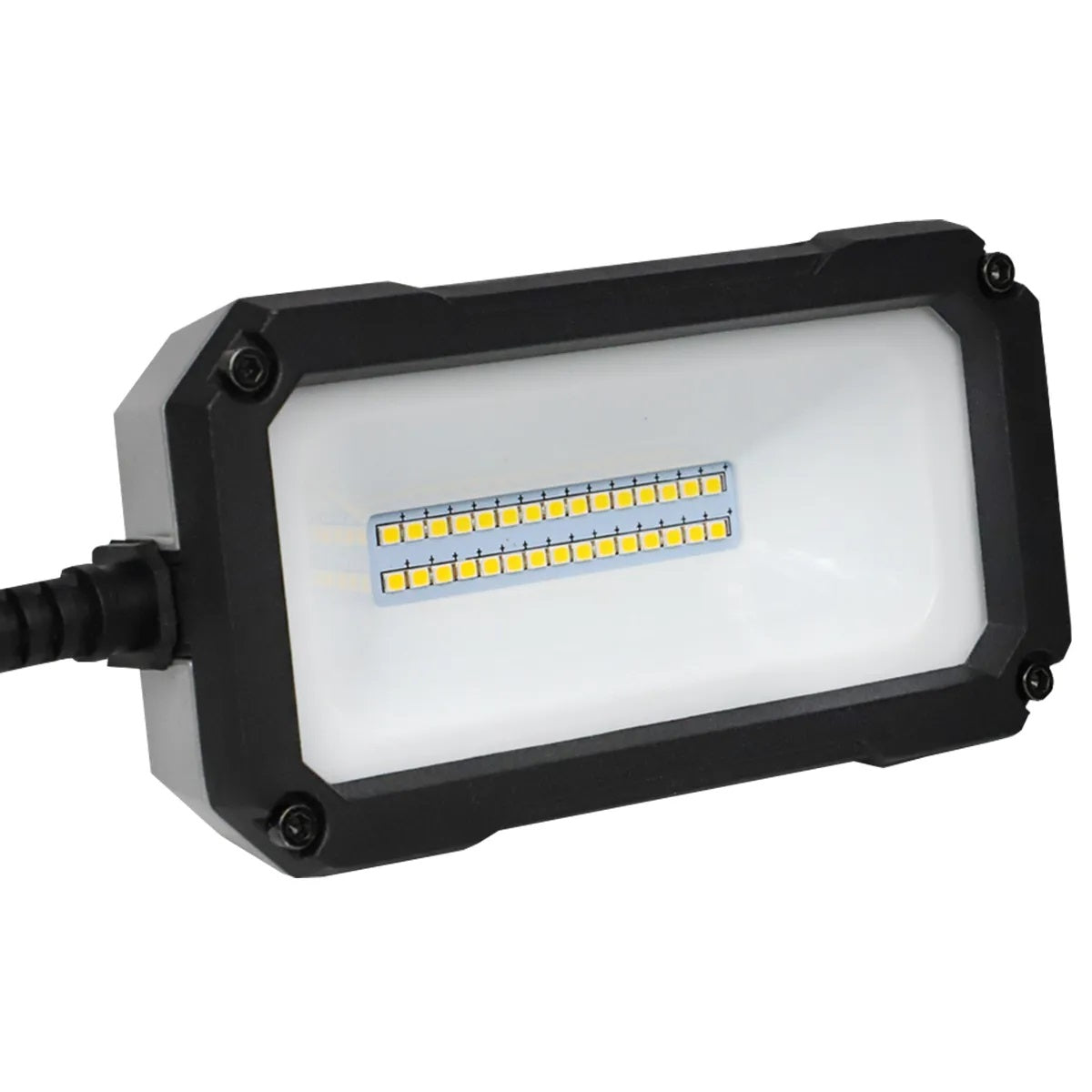 Industrial LED String Lights 5-Head 100W 16/3 AWG 50ft IP54