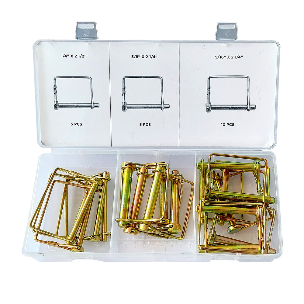 Braber 67.700.220 Pto Lock Pin Assortment, Sq 20Pc