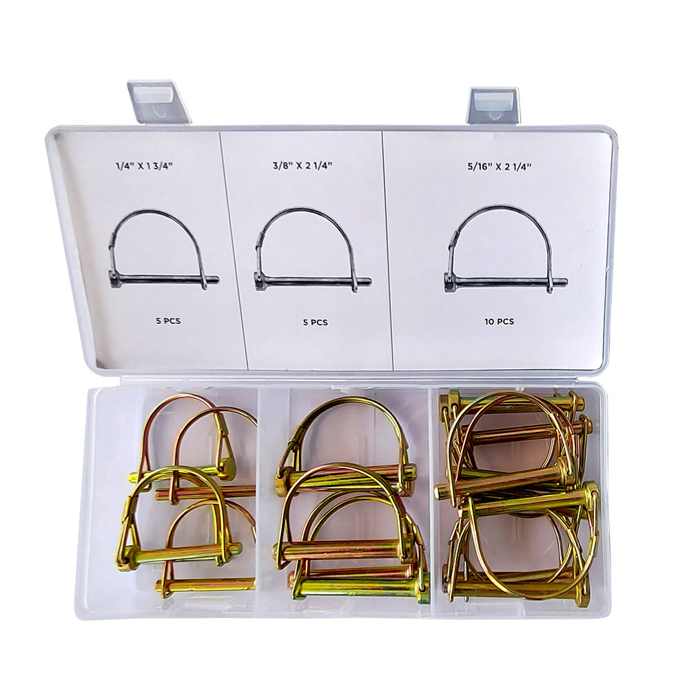 Braber 67.701.220 Pto Lock Pin Assortment, Rd 20Pc