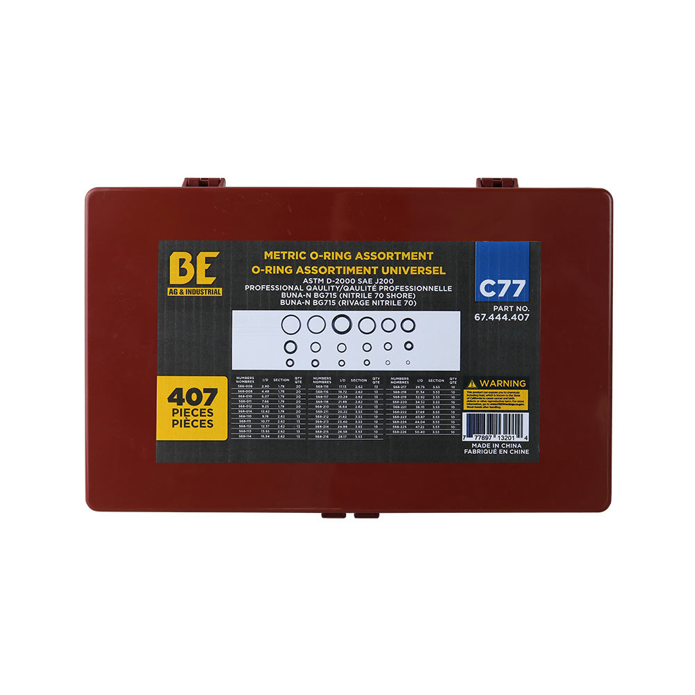 Braber 67.444.407 O-Ring, Kit Metric 407Pcs