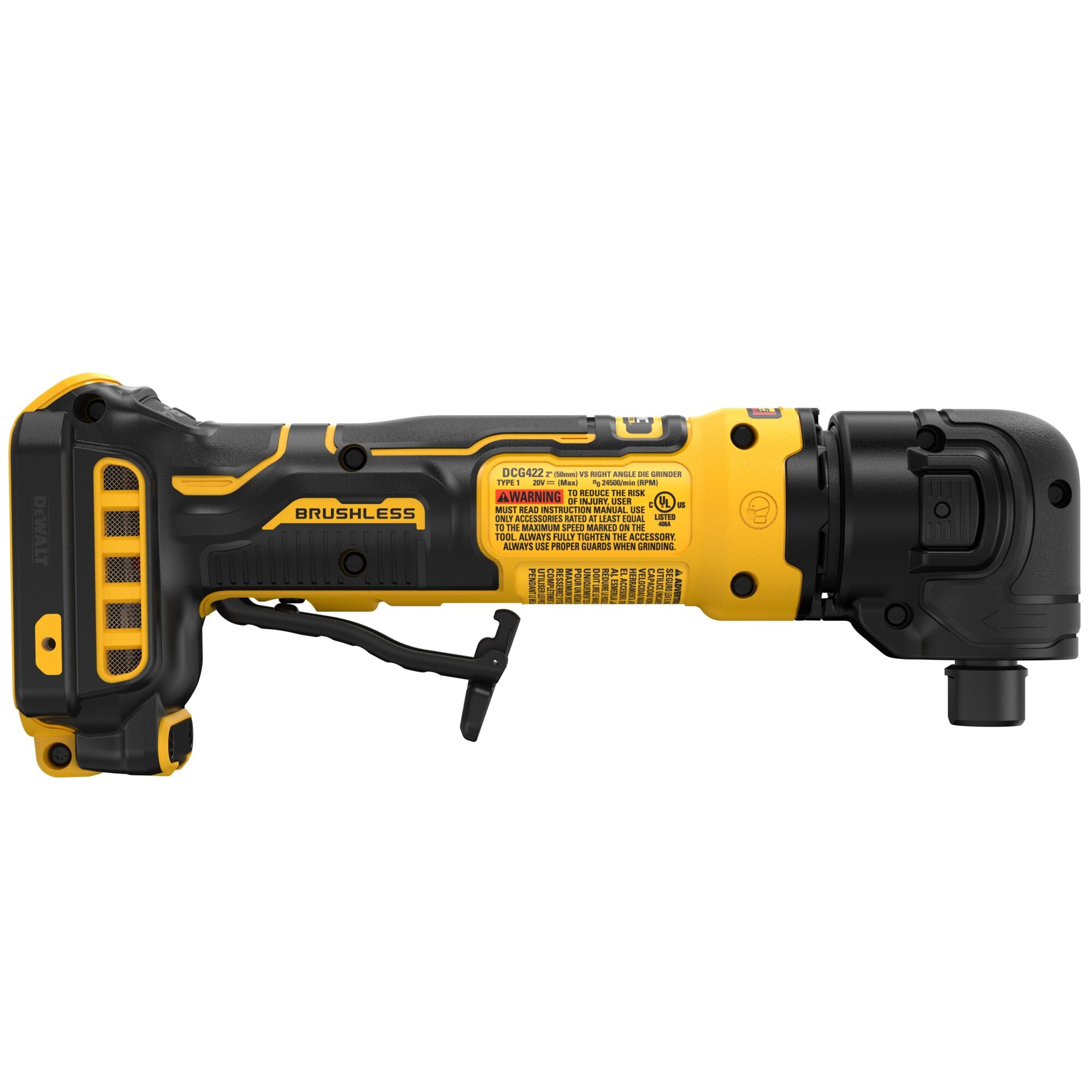 DEWALT DCG422B 20V Right Angle Die Grinder (Tool Only)