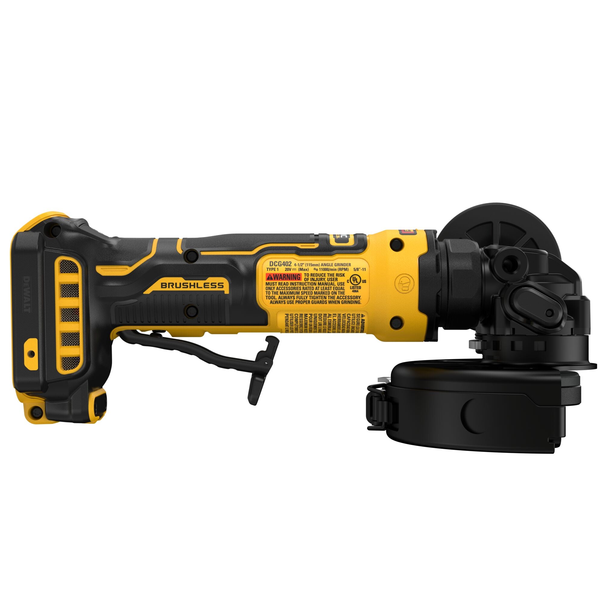 DEWALT DCG402B 20V Compact Grinder Paddle 4-1/2 in. (445W) Tool Only