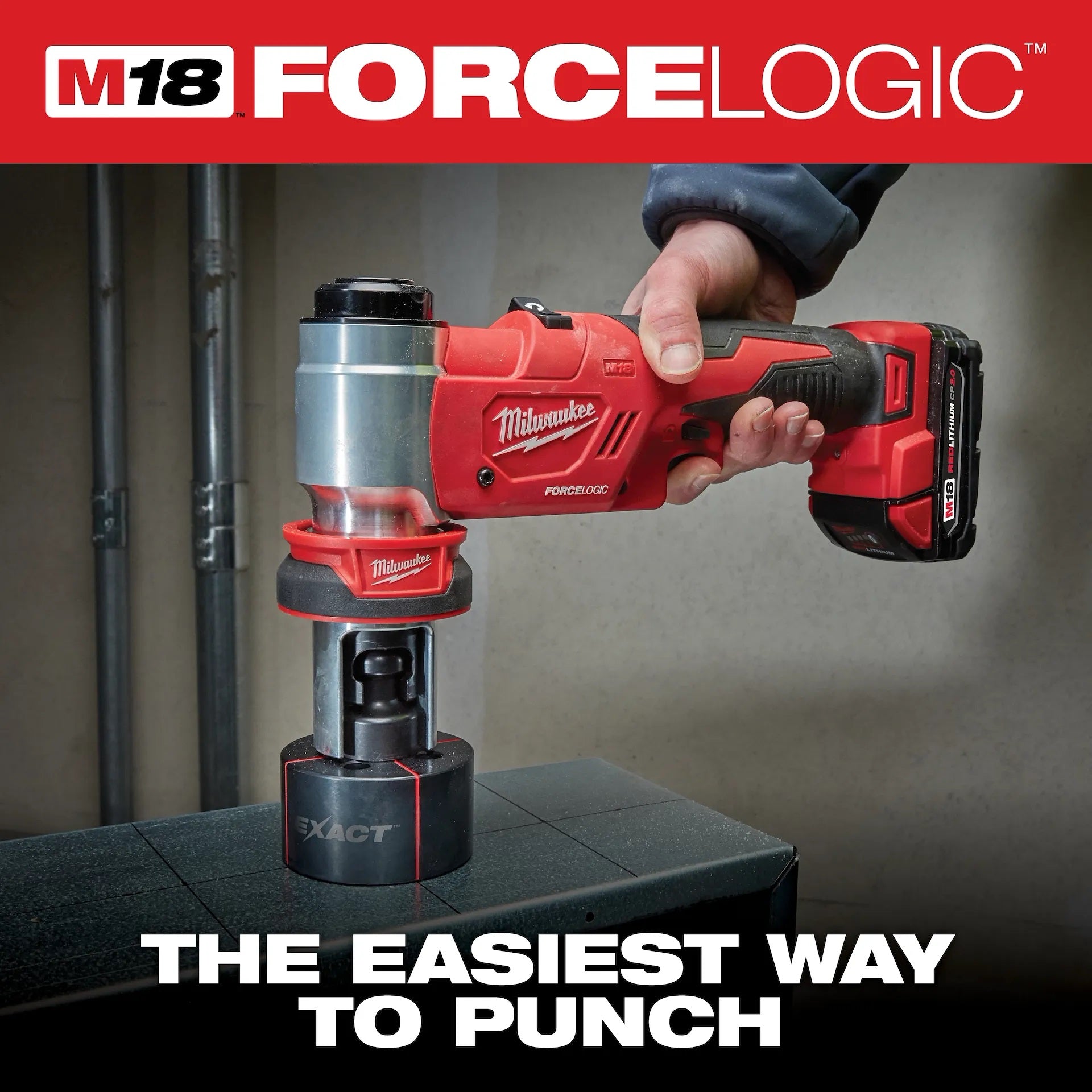 Milwaukee 2677-04 M18™ FORCE LOGIC™ 6T Knockout Tool 1/2 in. - 4 in.