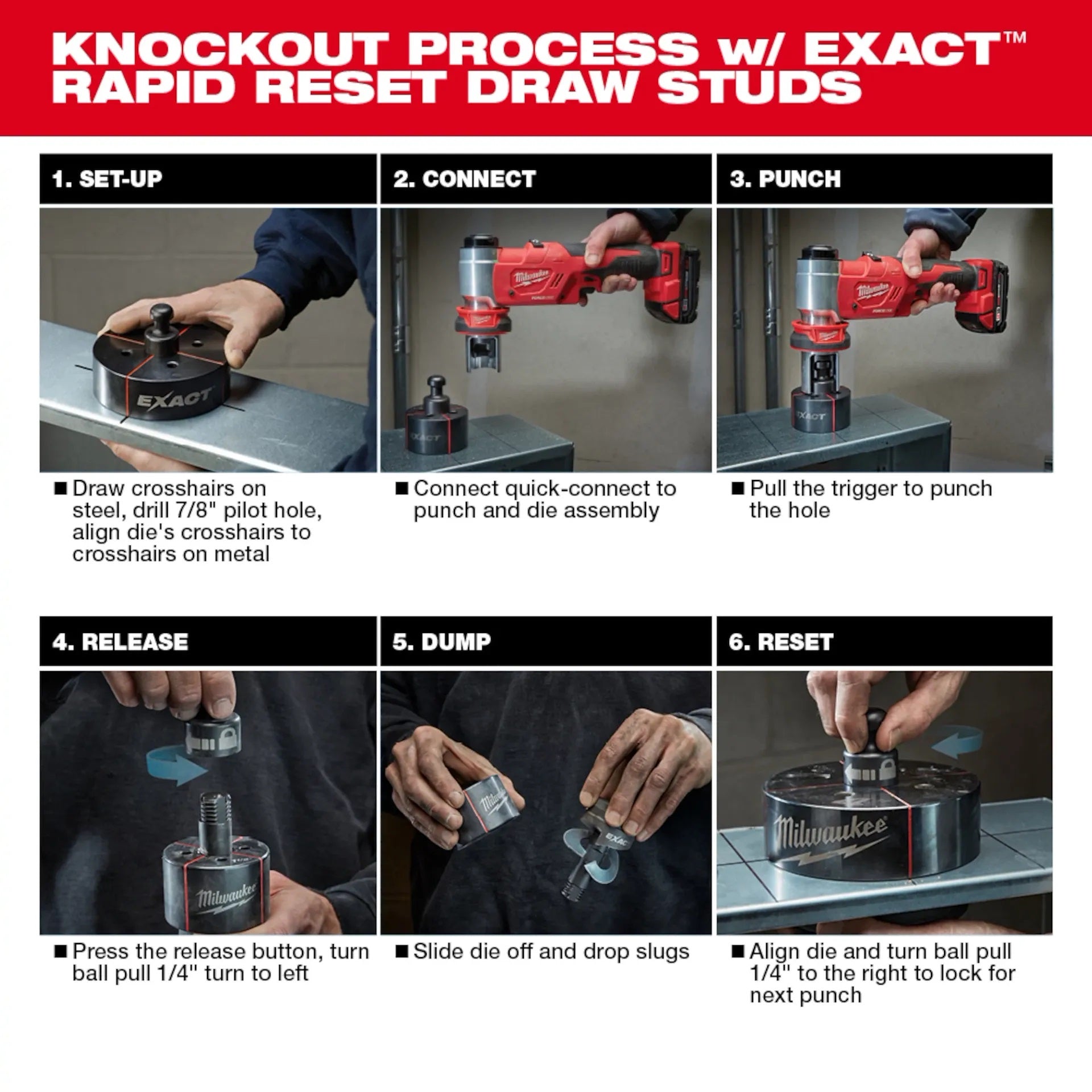 Milwaukee 2677-04 M18™ FORCE LOGIC™ 6T Knockout Tool 1/2 in. - 4 in.