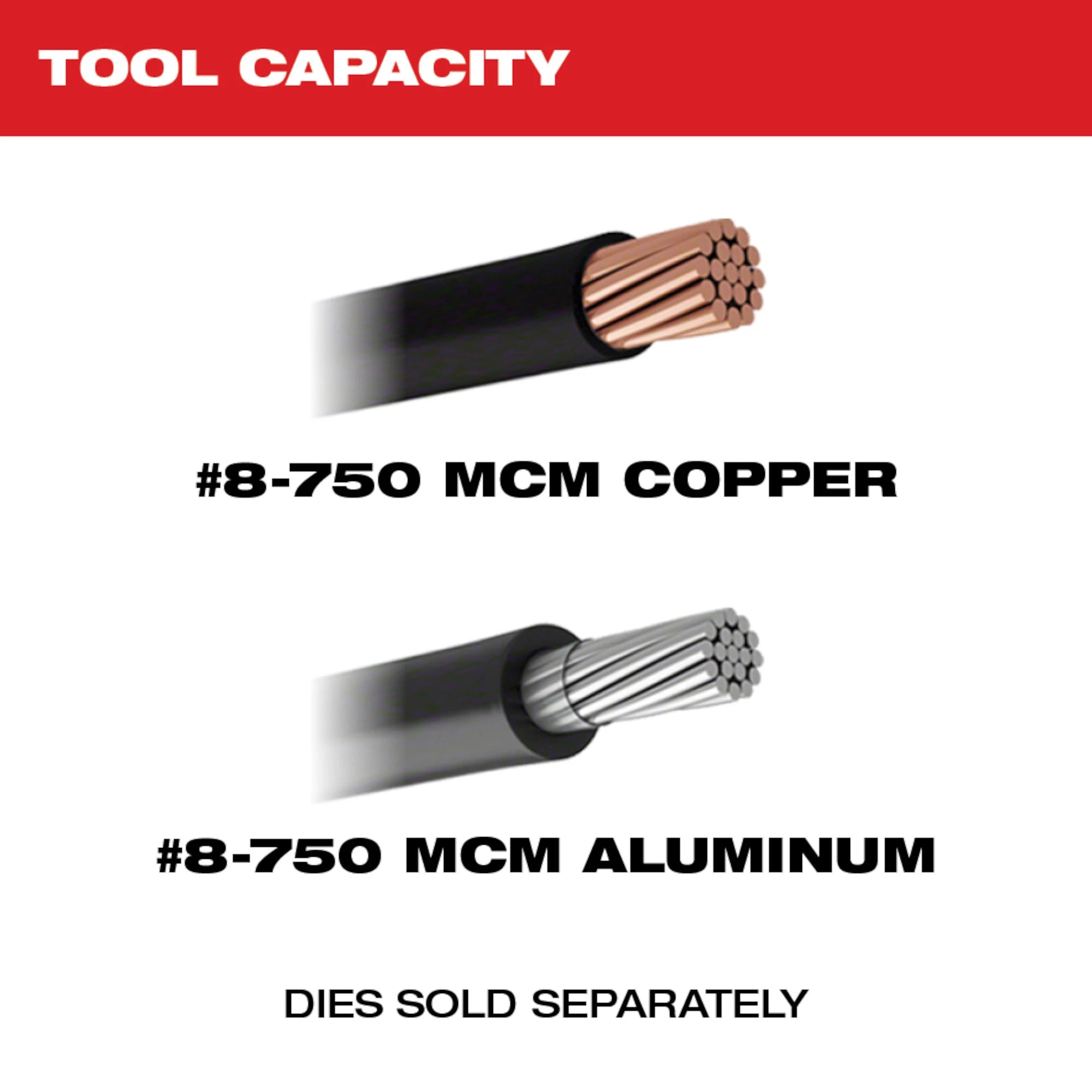 Milwaukee 2779-20 M18™ FORCE LOGIC™ 750 MCM Crimper