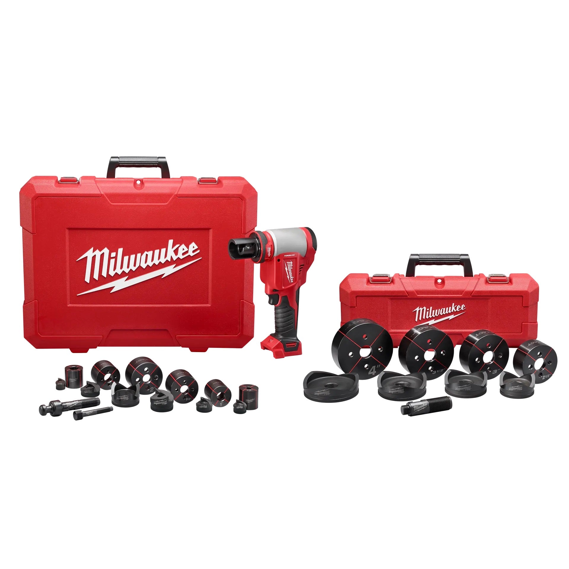 Milwaukee 2676-04 M18™ FORCE LOGIC™ 10 Ton Knockout Tool 1/2 in. to 4 in.