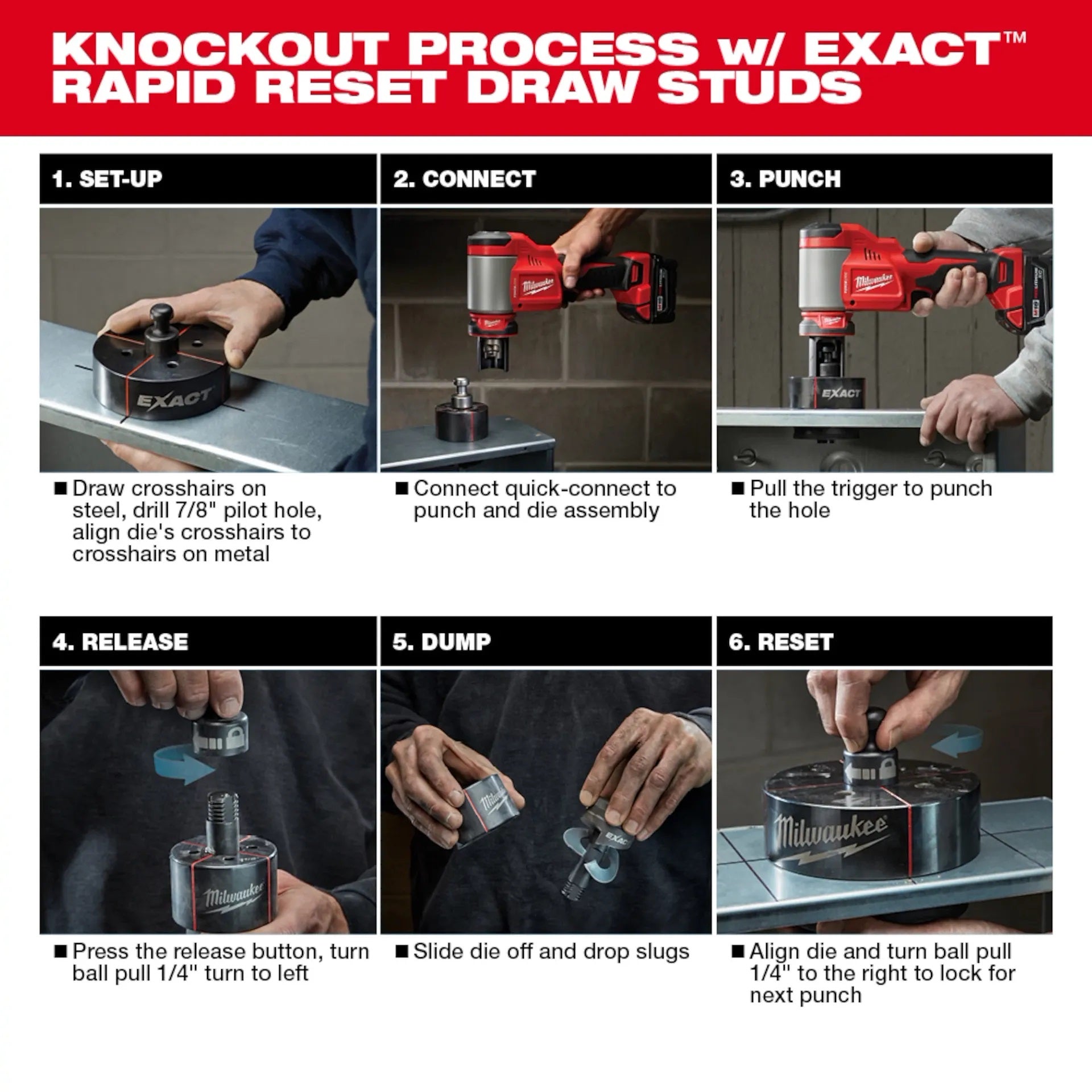 Milwaukee 2676-04 M18™ FORCE LOGIC™ 10 Ton Knockout Tool 1/2 in. to 4 in.