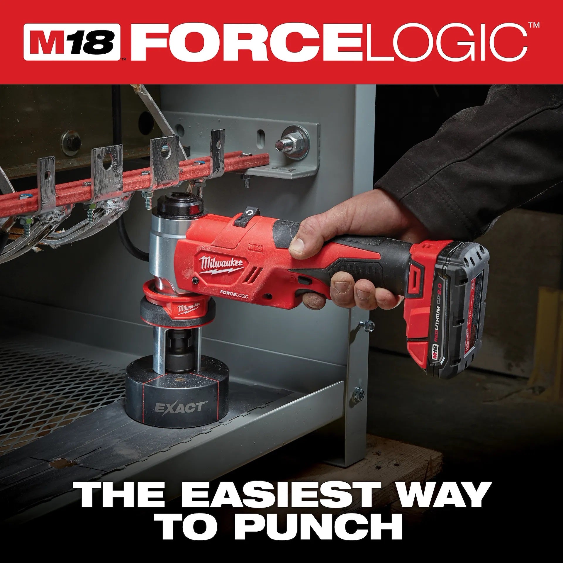 Milwaukee 2677-02 M18™ FORCE LOGIC™ 6T Knockout Tool 1/2 in. - 2 in.