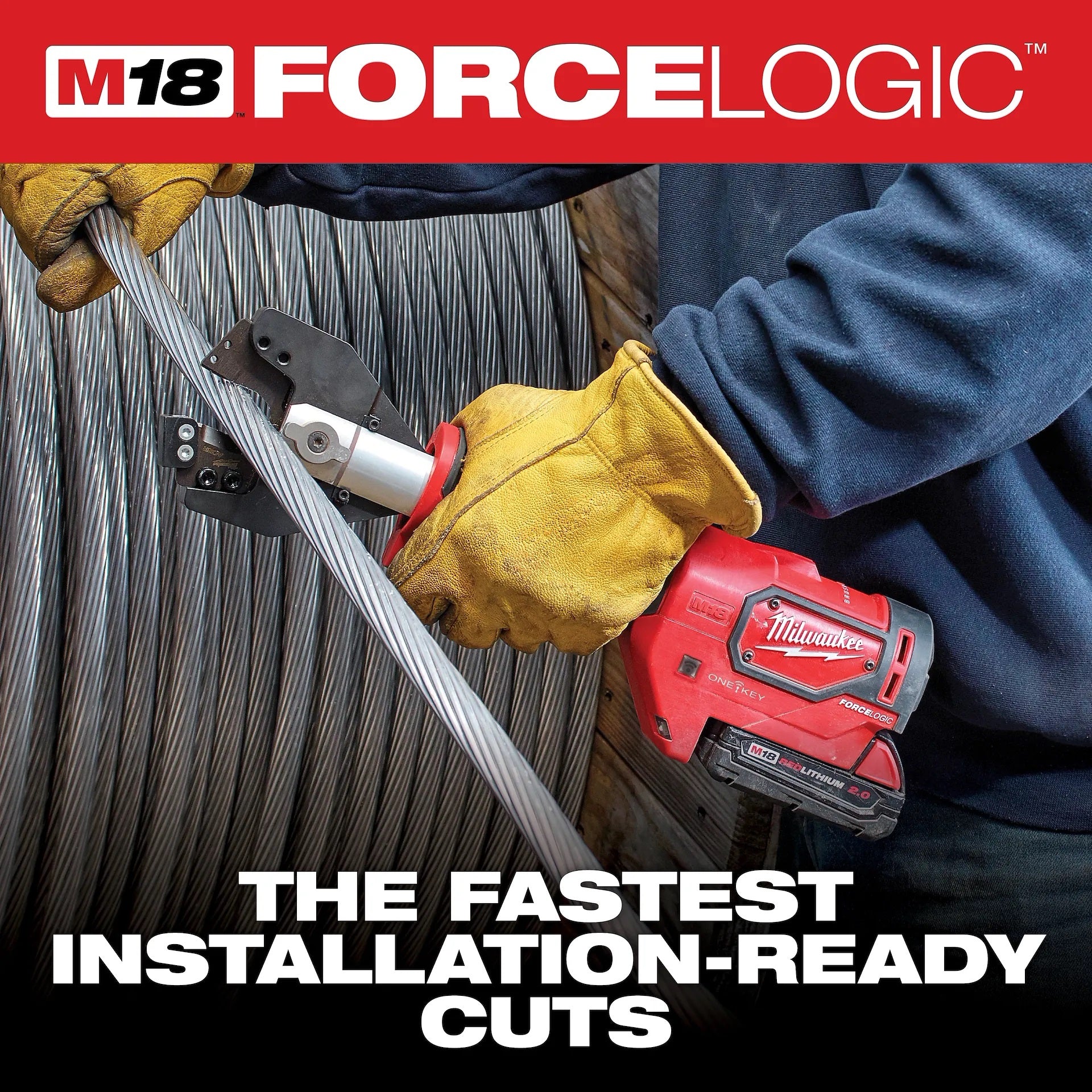 Milwaukee 2672-20 M18™ FORCE LOGIC™ Cable Cutter with 750 MCM Cu Jaws