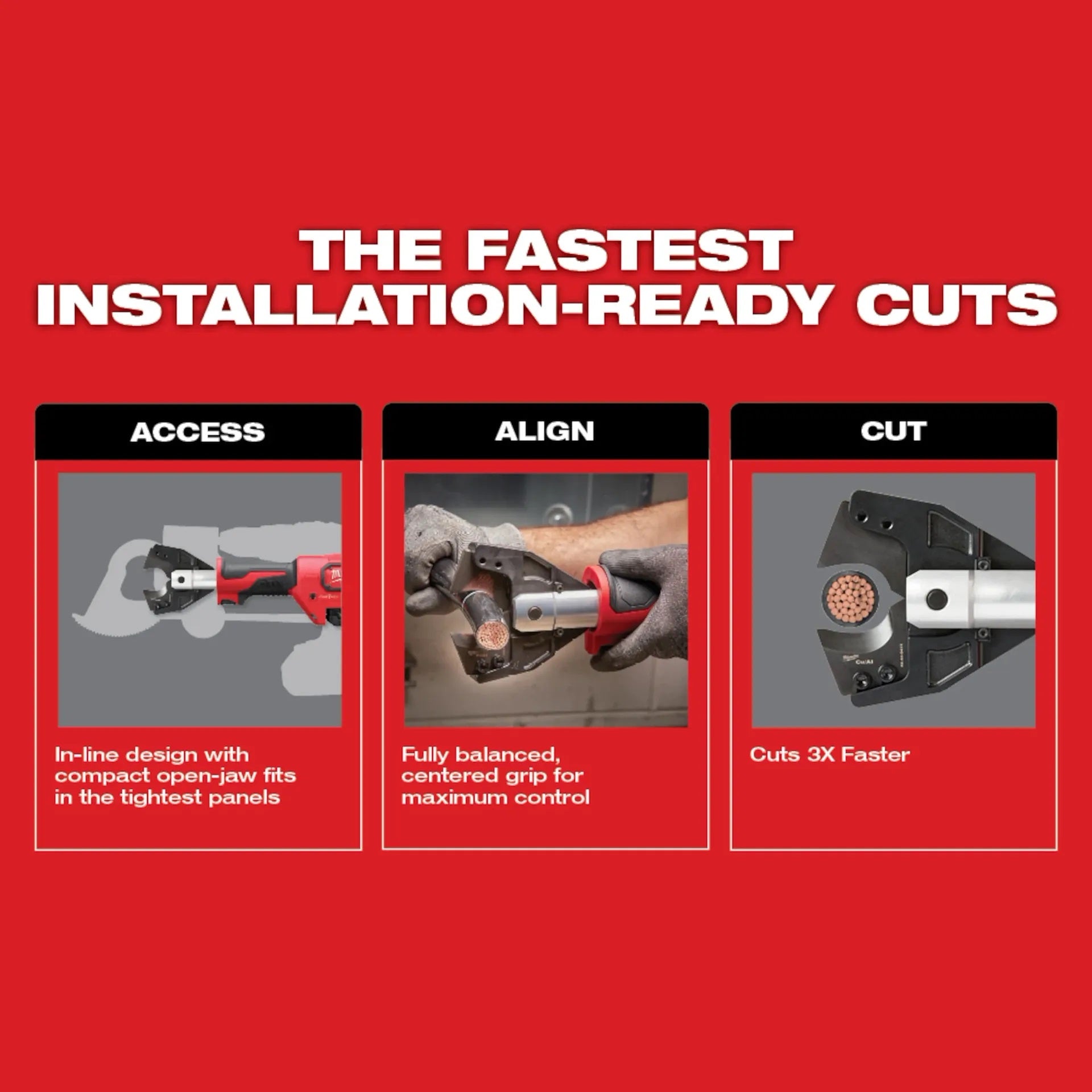 Milwaukee 2672-20 M18™ FORCE LOGIC™ Cable Cutter with 750 MCM Cu Jaws